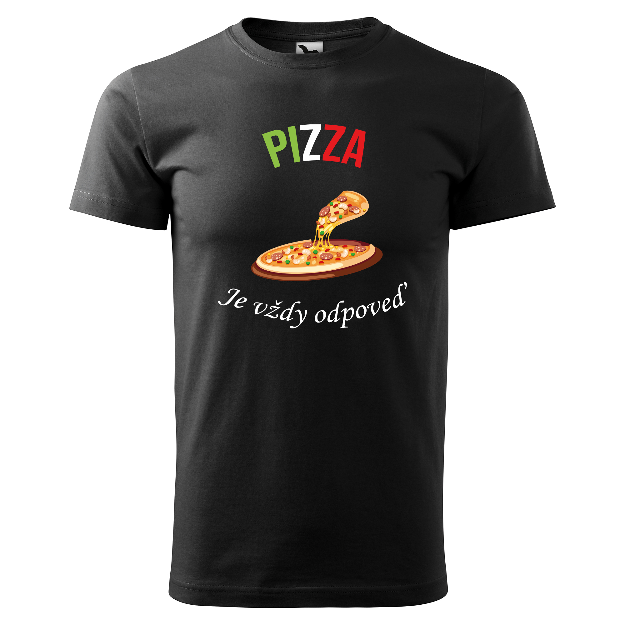 Vtipné tričko s potlačou "Pizza"