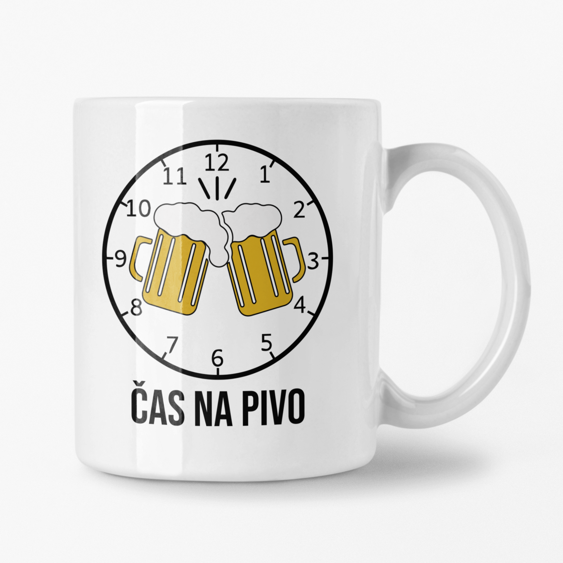 Hrnček s potlačou Čas na pivo