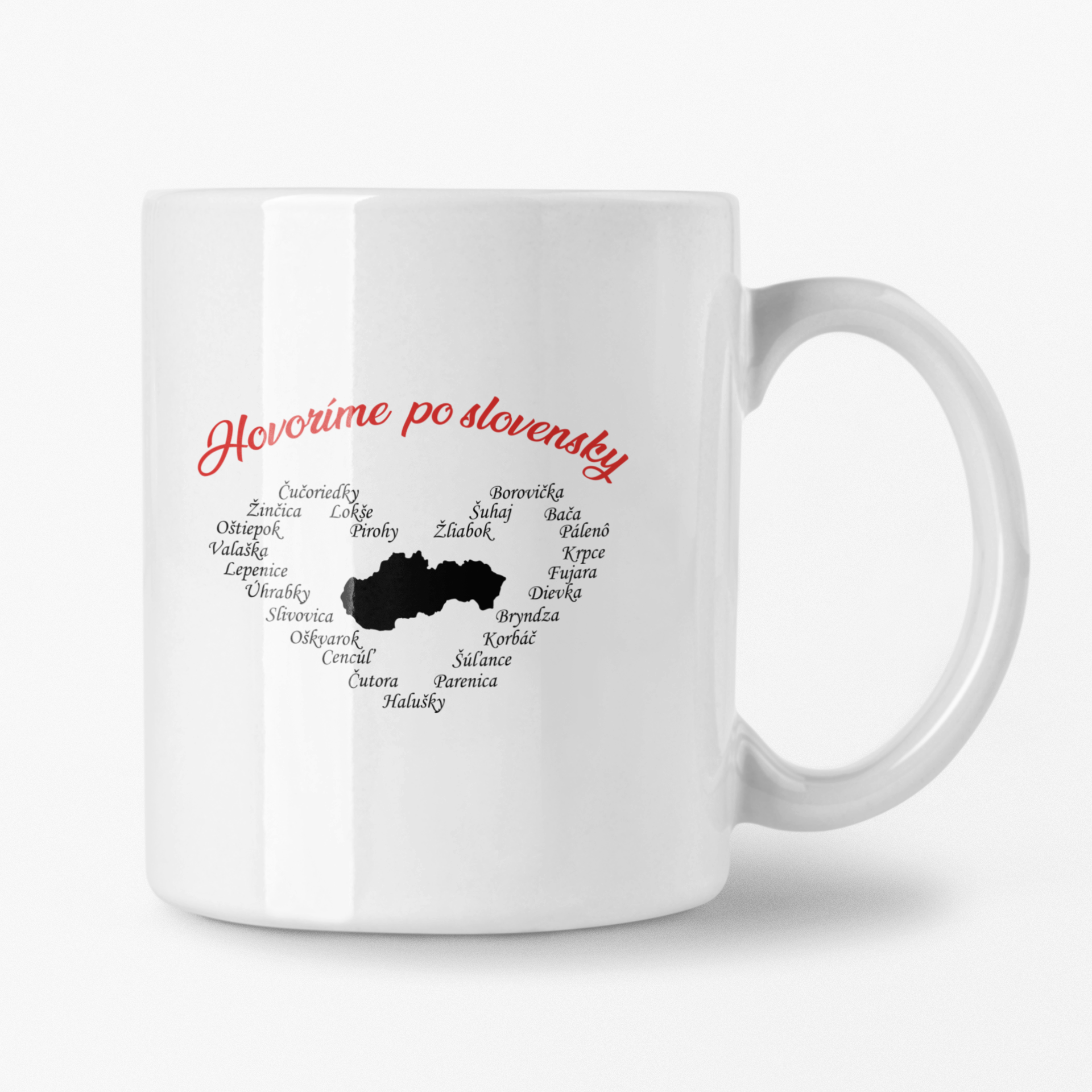 Hrnček s potlačou Hovoríme po slovensky