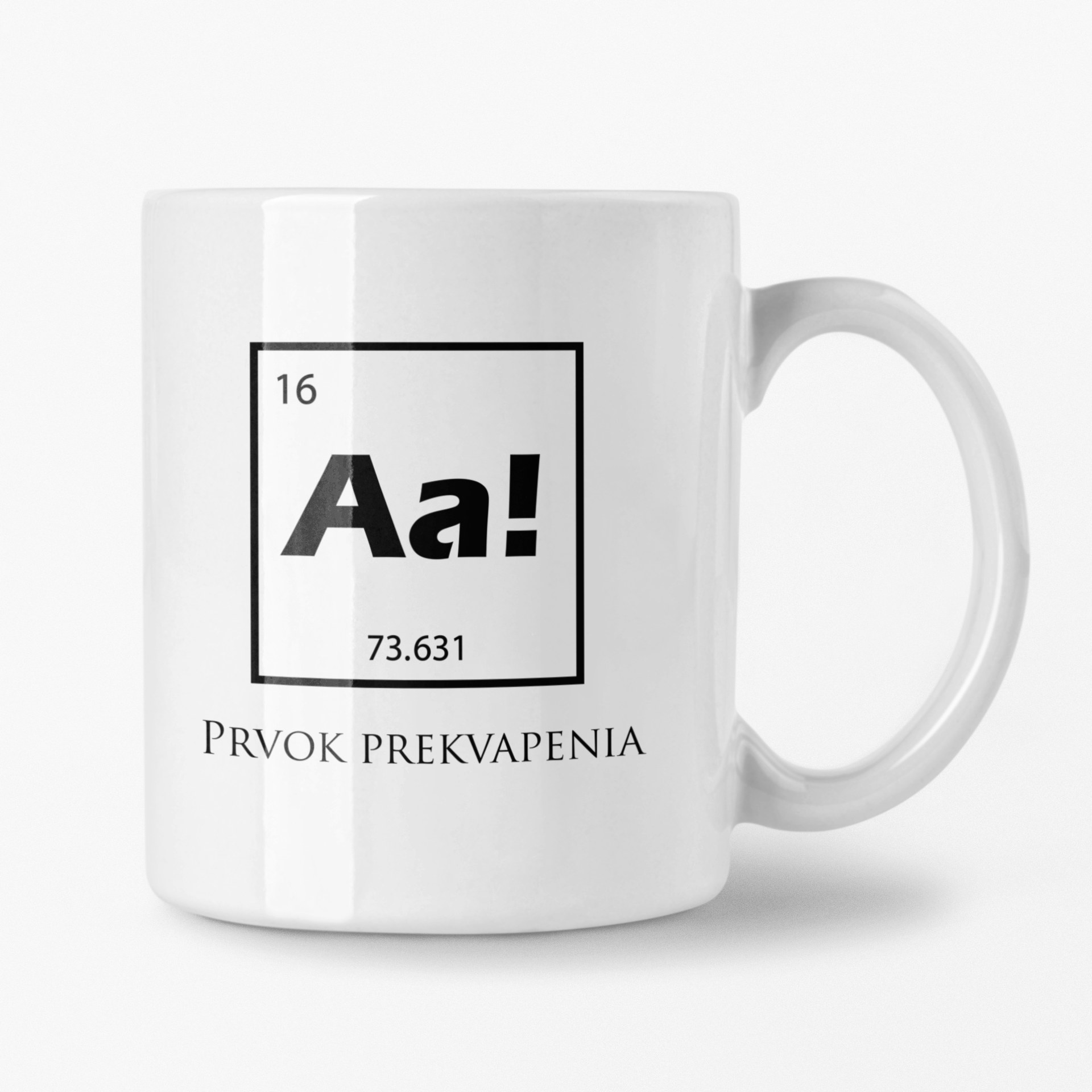 Hrnček s potlačou Prvok prekvapenia