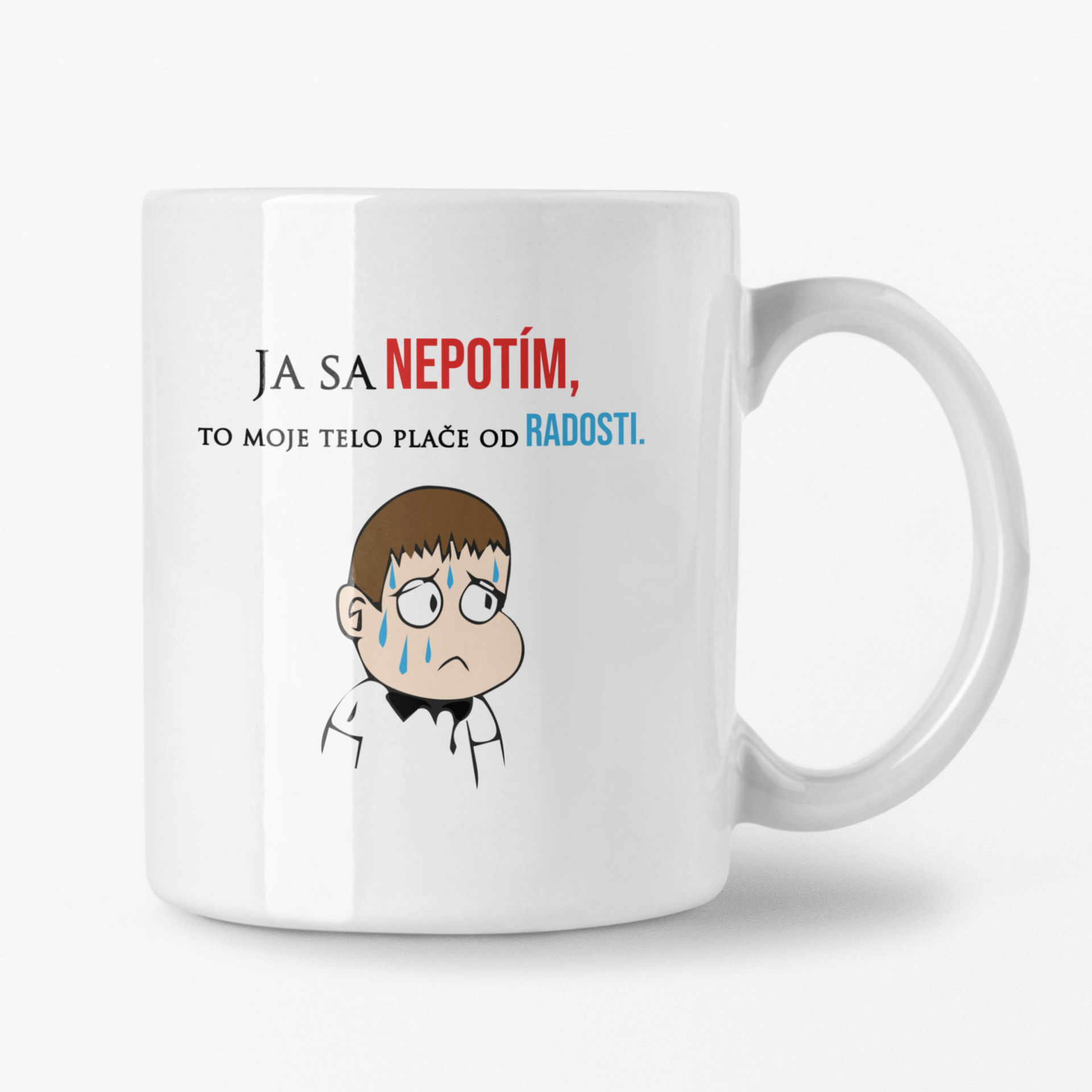 Hrnček s potlačou Ja sa nepotím