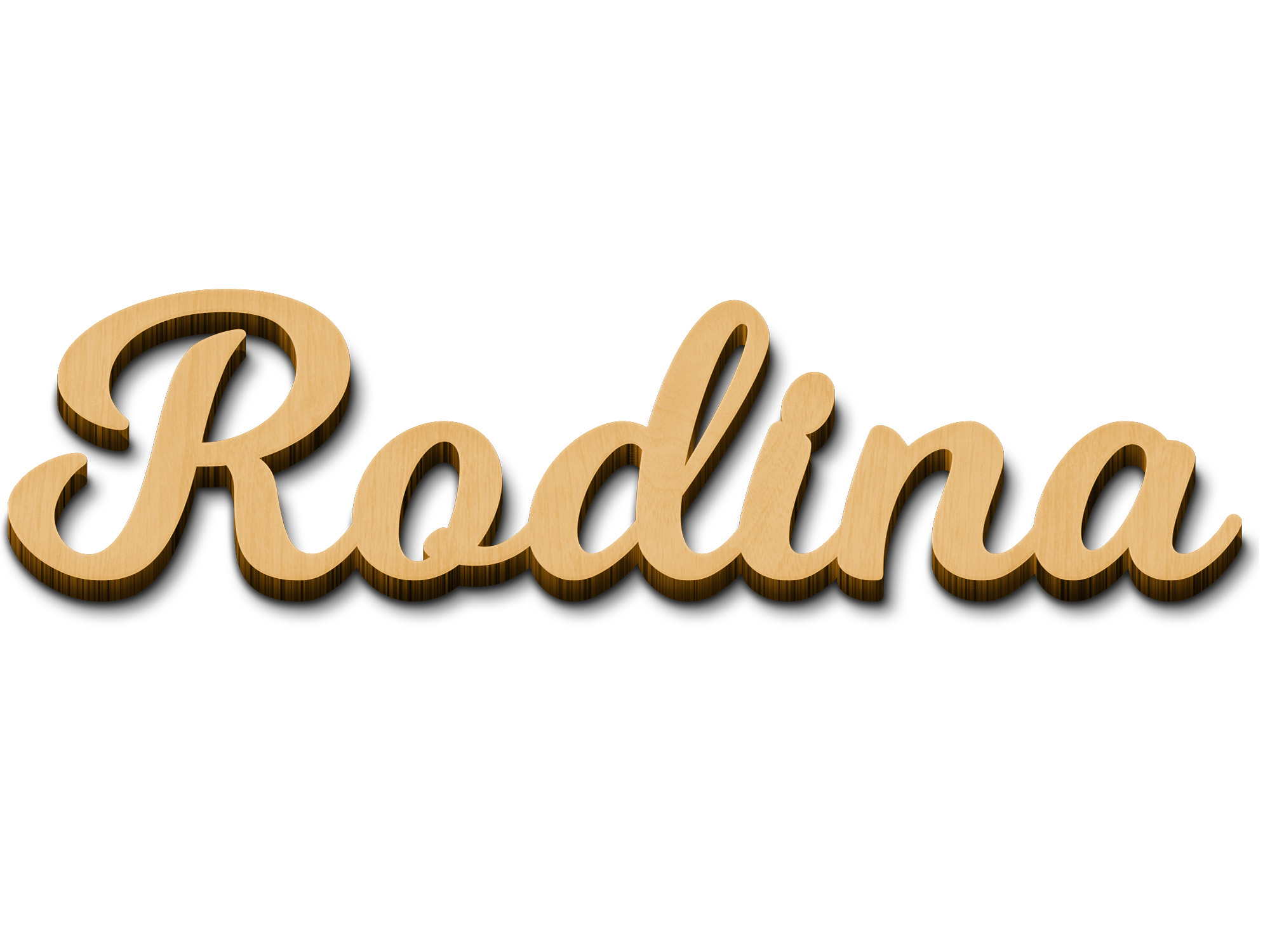 Drevený výrez Rodina