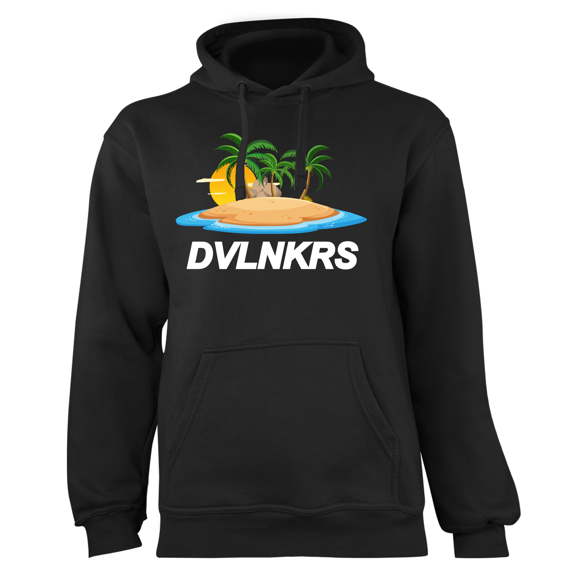 Mikina s potlačou "DVLNKRS" (Mikina s kvalitnou potlačou)