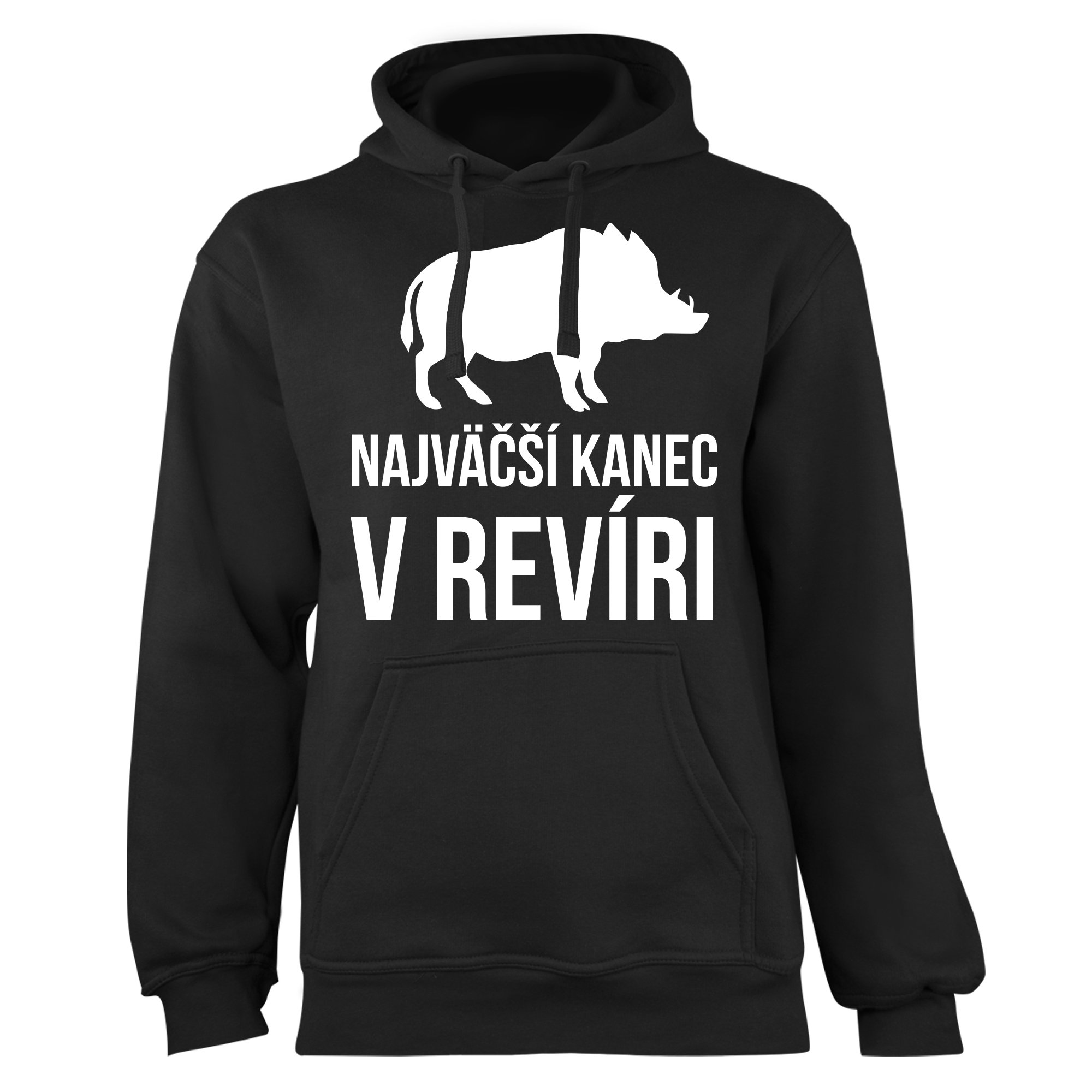 Mikina s potlačou "Najväčší kanec v revíri" (Mikina s kvalitnou potlačou)