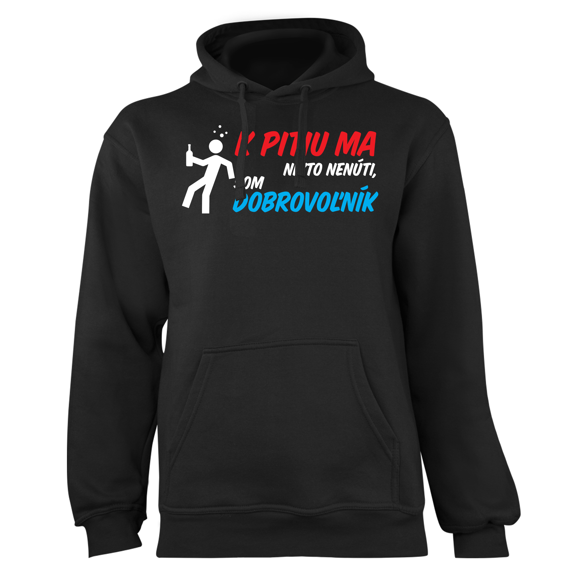 Mikina s potlačou "Dobrovoľník" (Mikina s kvalitnou potlačou)