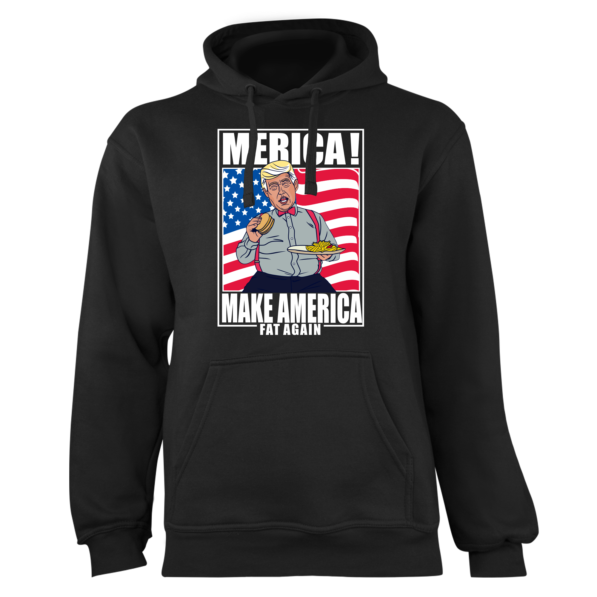 Mikina s potlačou "MERICA!" (Mikina s kvalitnou potlačou)
