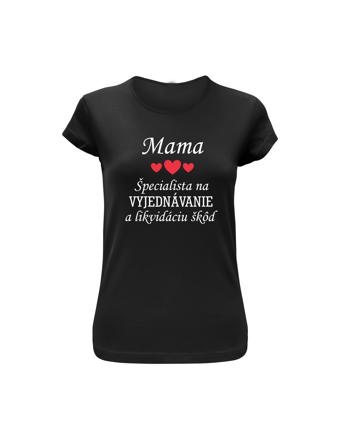 Vtipné tričko s potlačou "Mama, špecialista na vyjednávanie"