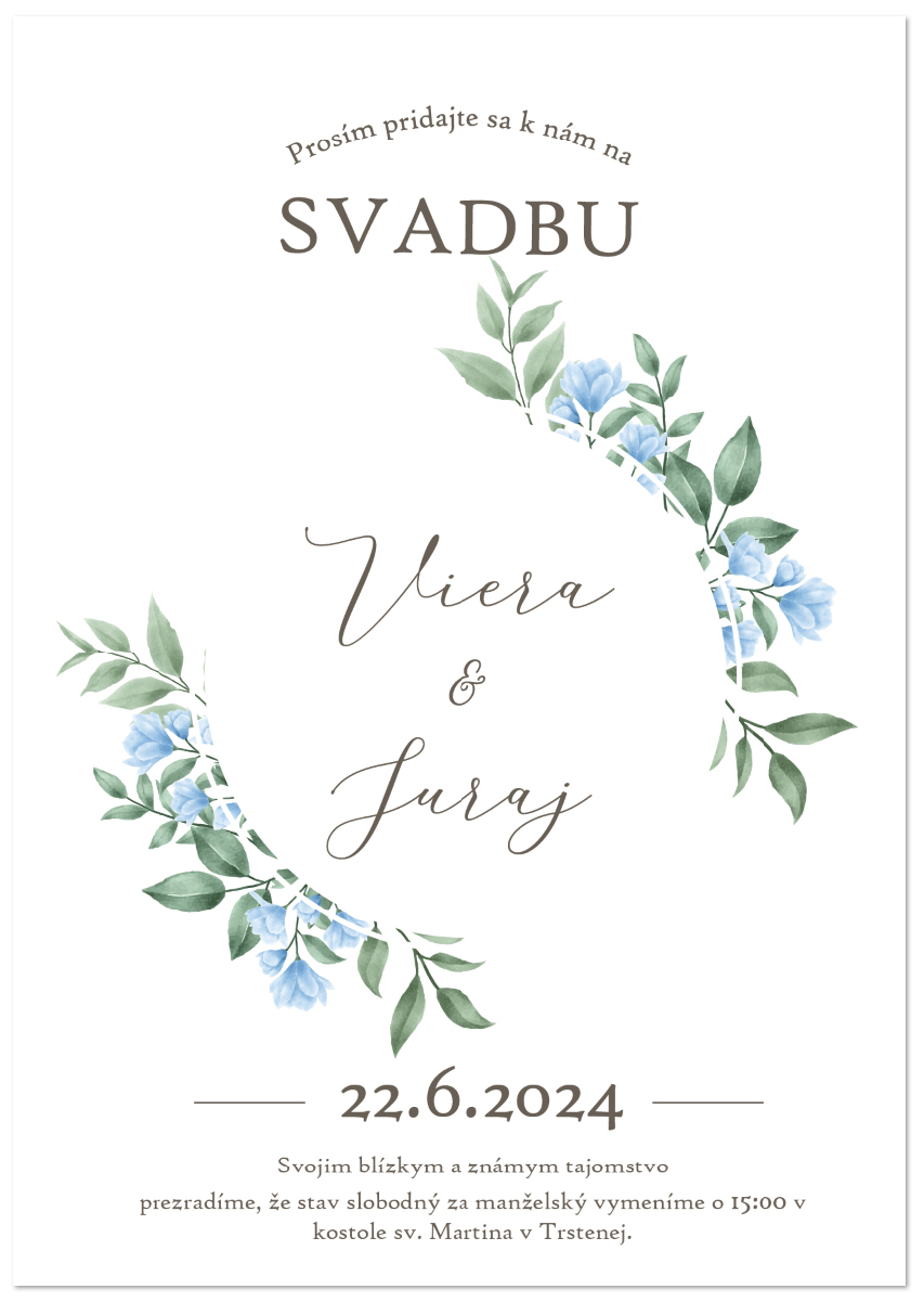 Svadobné oznámenie vzor 021