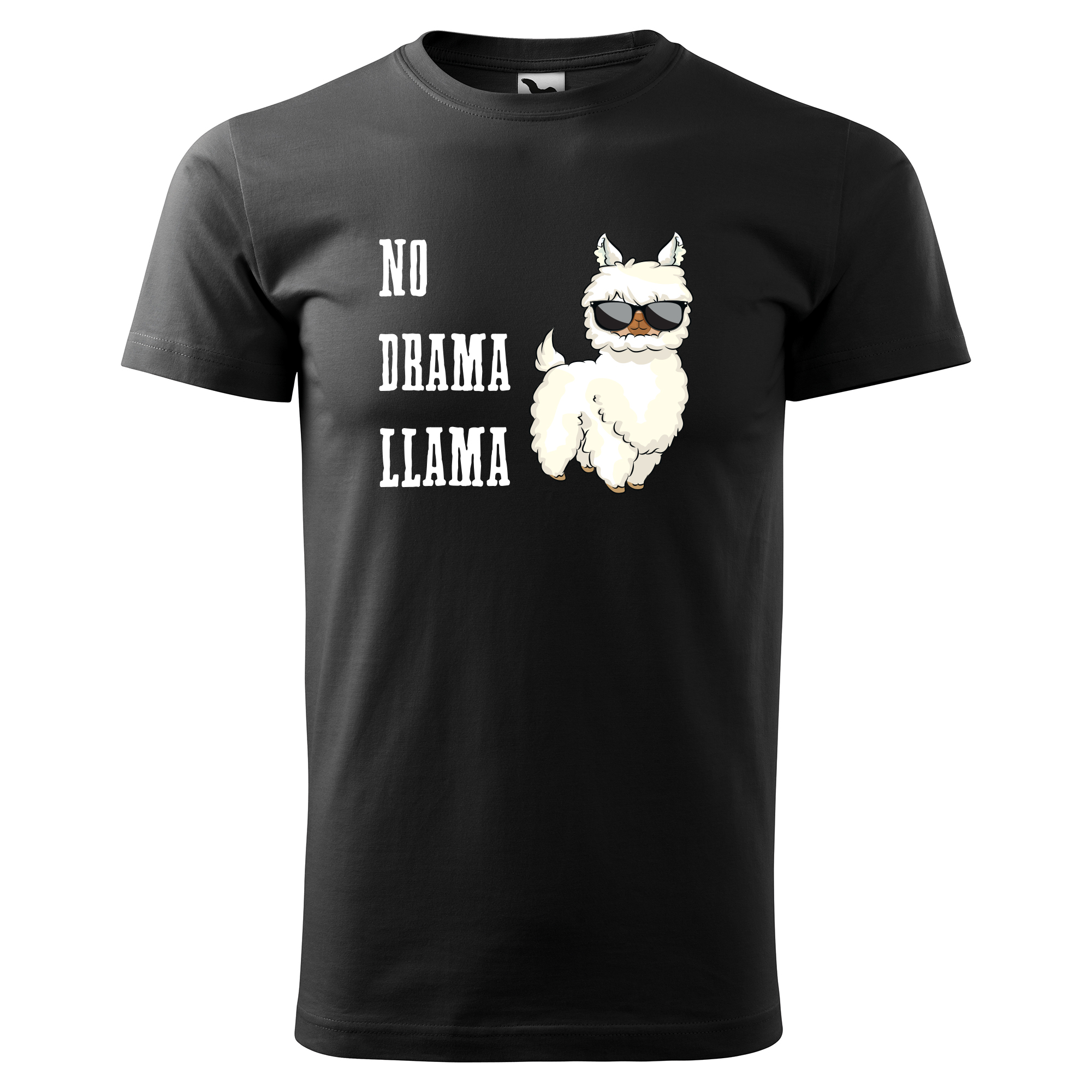 Vtipné tričko s potlačou "No drama llama"
