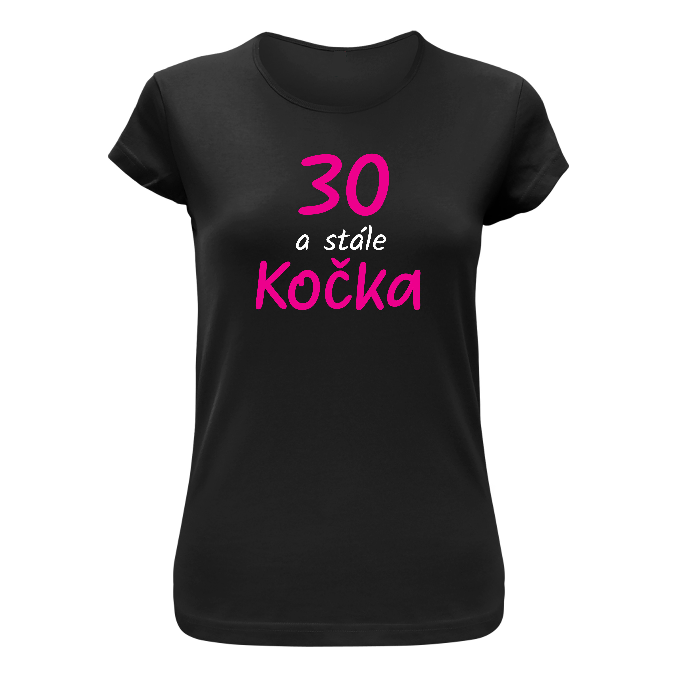Vtipné tričko s potlačou "X rokov a stále kočka"