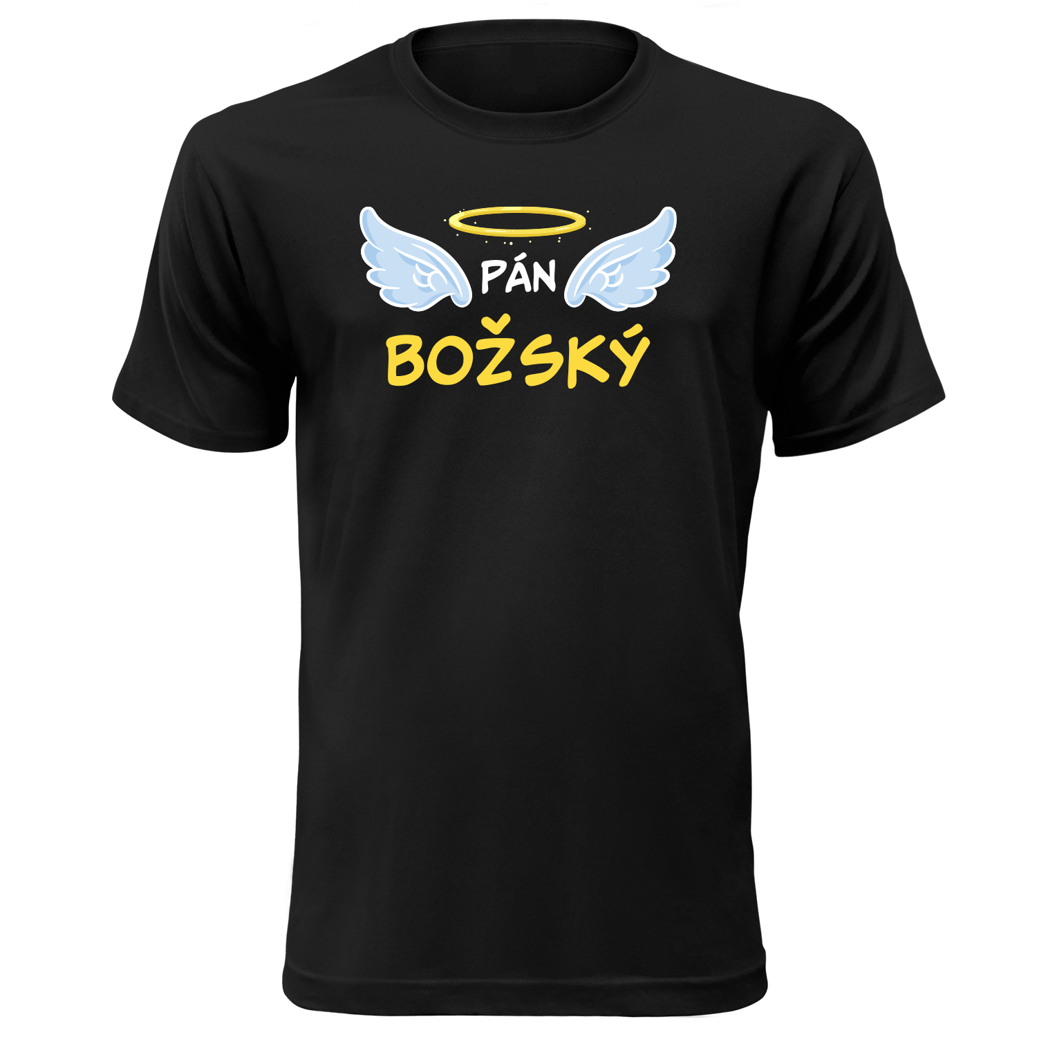 Vtipné tričko s potlačou "Pán Božský"