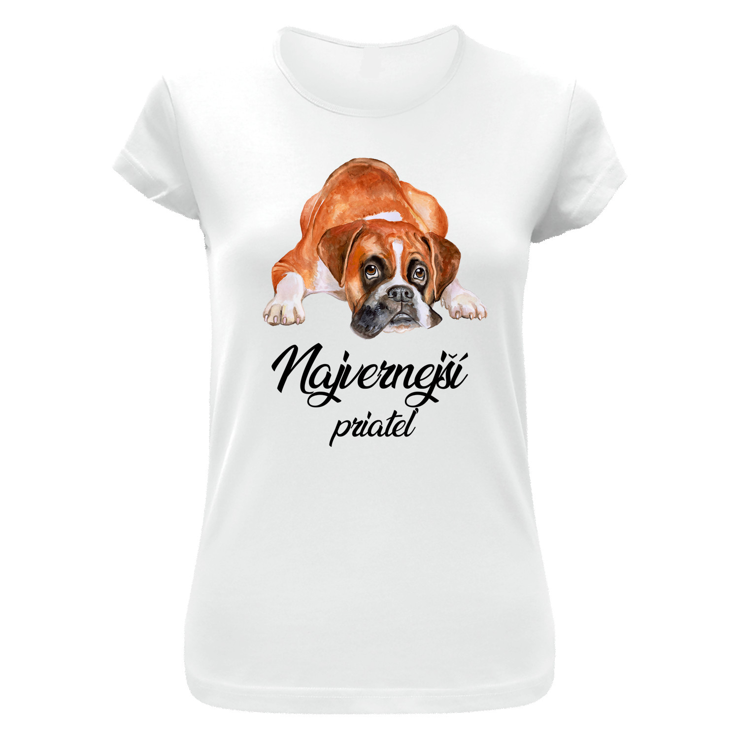 Tričko s potlačou "Najvernejší priateľ - Nemecký boxer"
