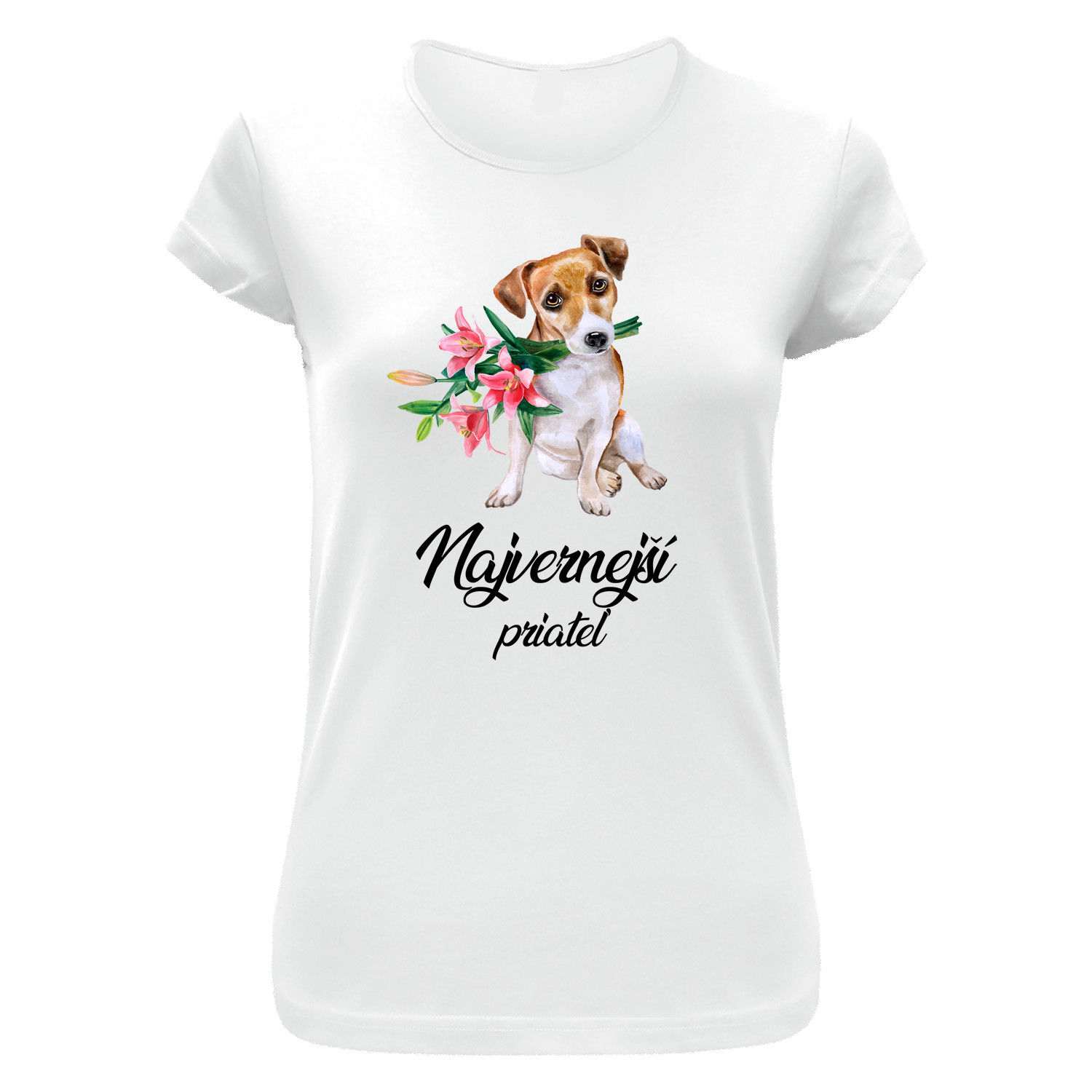 Tričko s potlačou "Najvernejší priateľ - Jackrussel" (Tričko s kvalitnou potlačou)