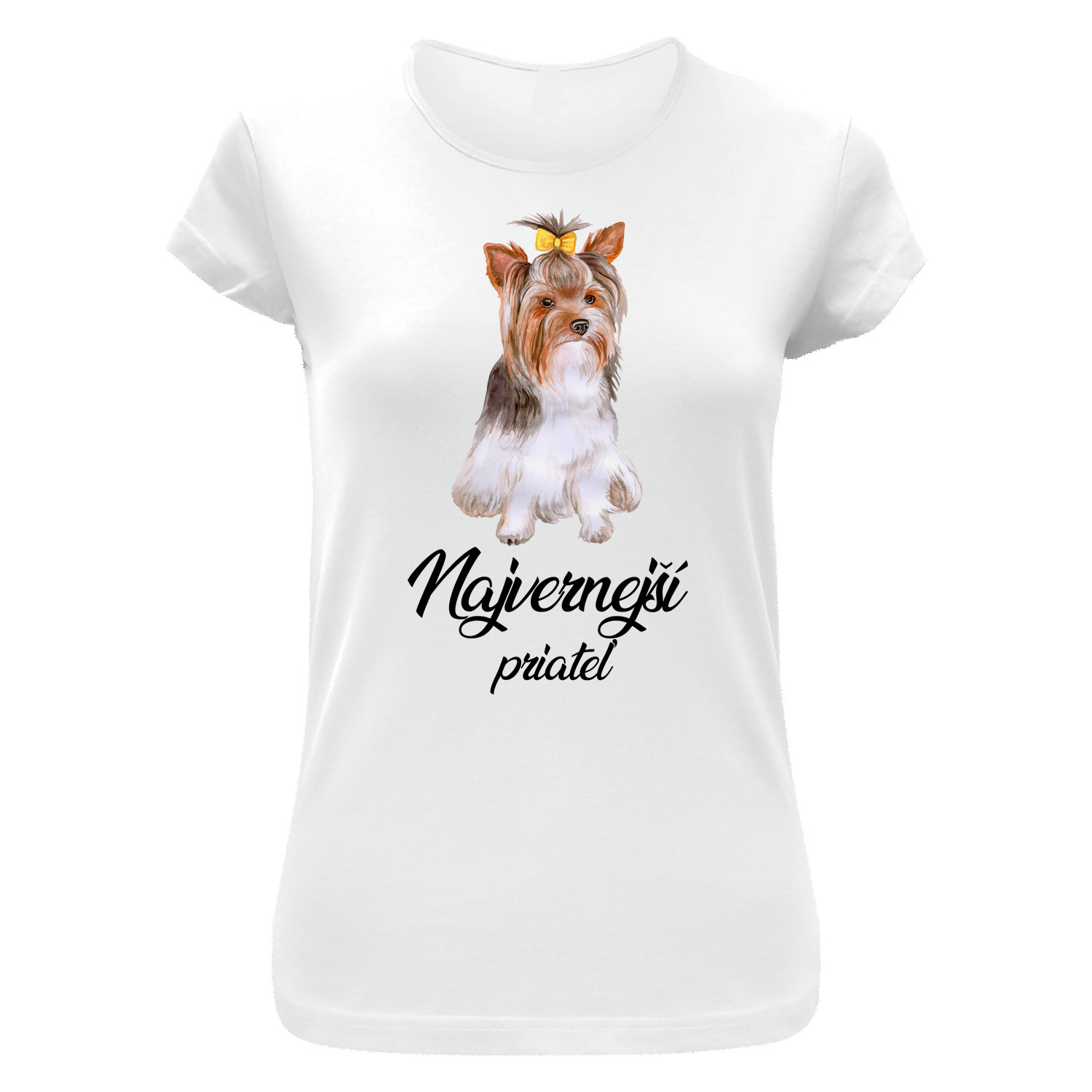 Tričko s potlačou "Najvernejší priateľ - Yorkshire" (Tričko s kvalitnou potlačou)