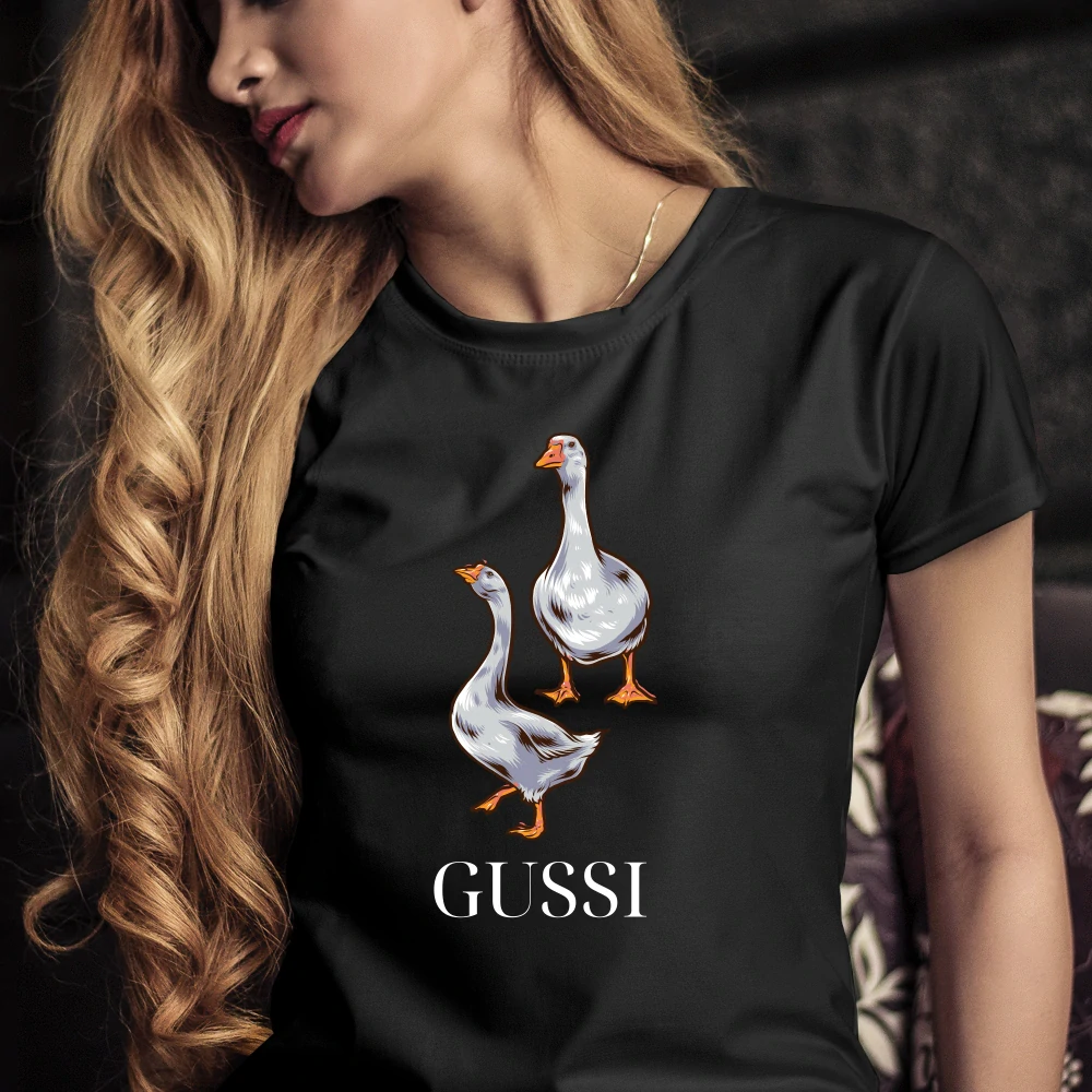 Vtipné tričko s potlačou "GUSSI" (Tričko s kvalitnou potlačou)
