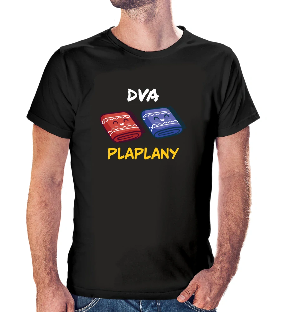 Vtipné tričko s potlačou "Dva plaplany"