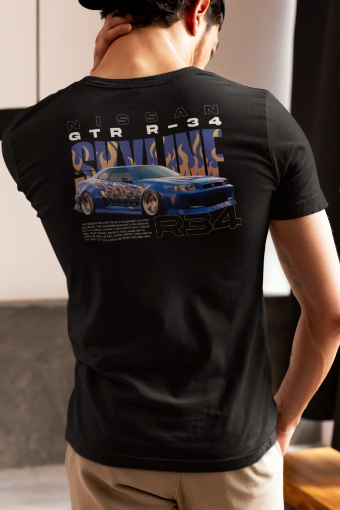 Autičkárske tričko Nissan r34