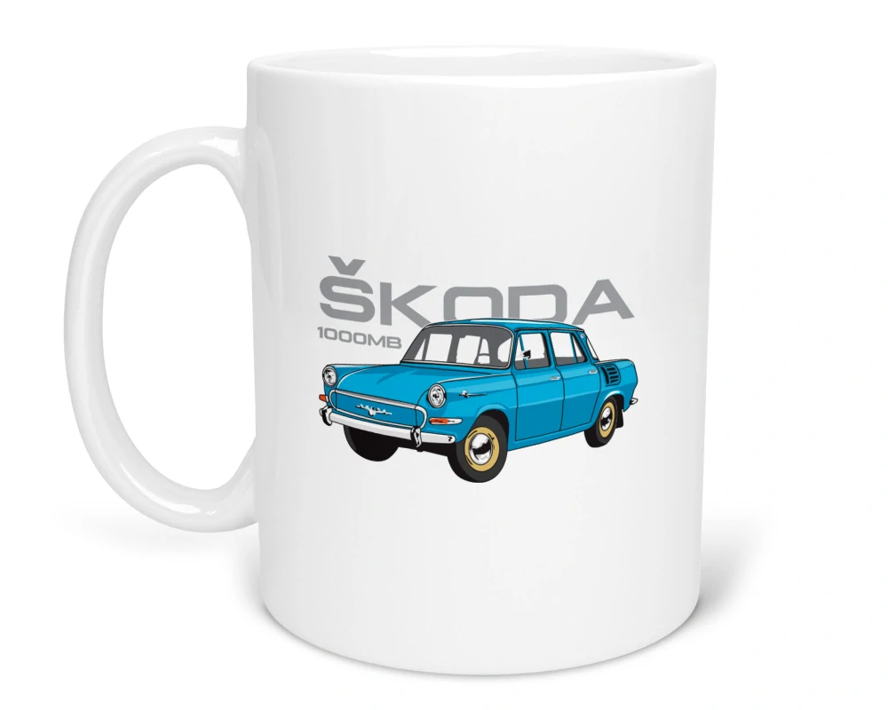Hrnček s potlačou Škoda 1000MB