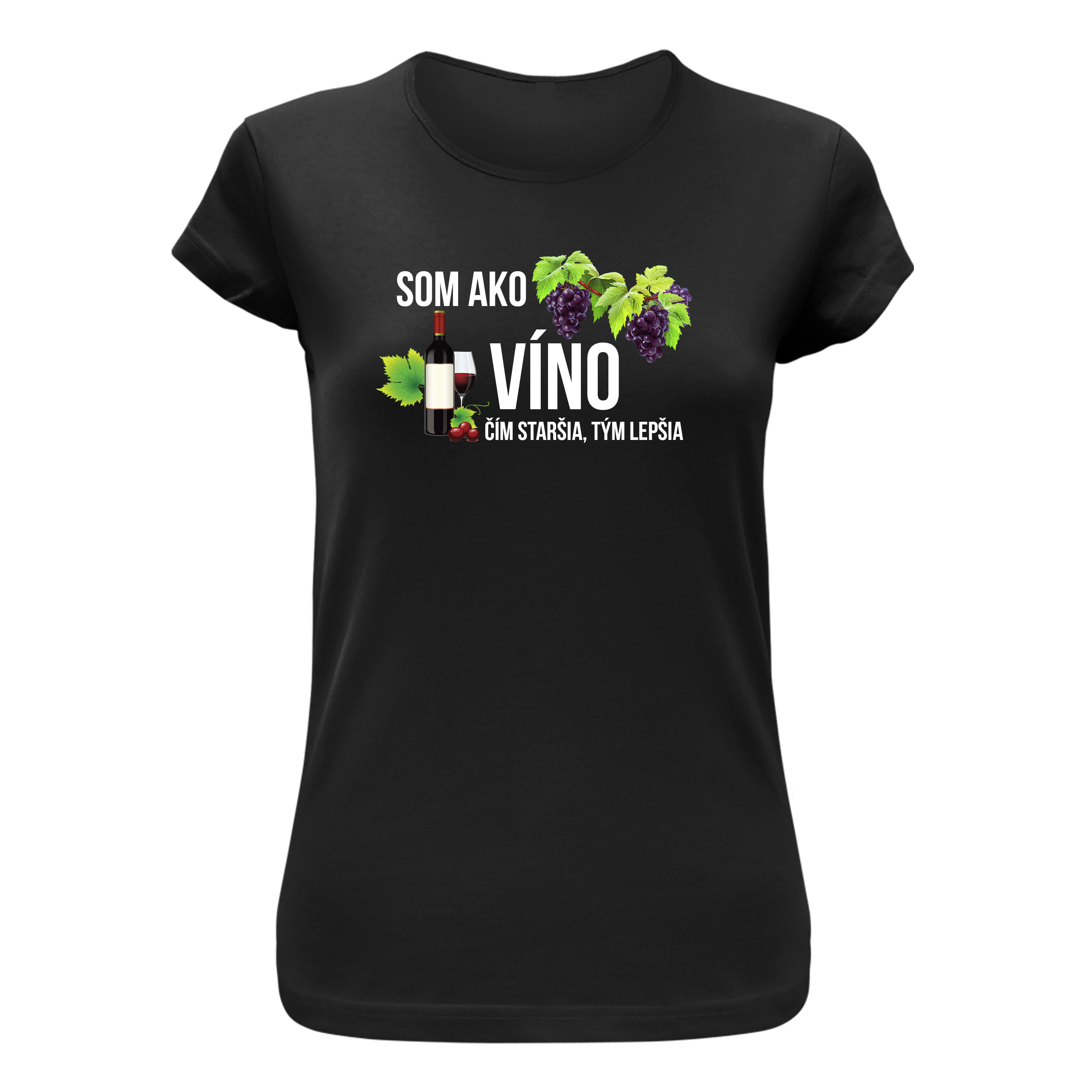 Vtipné tričko s potlačou "Som ako víno" (Tričko s kvalitnou potlačou)