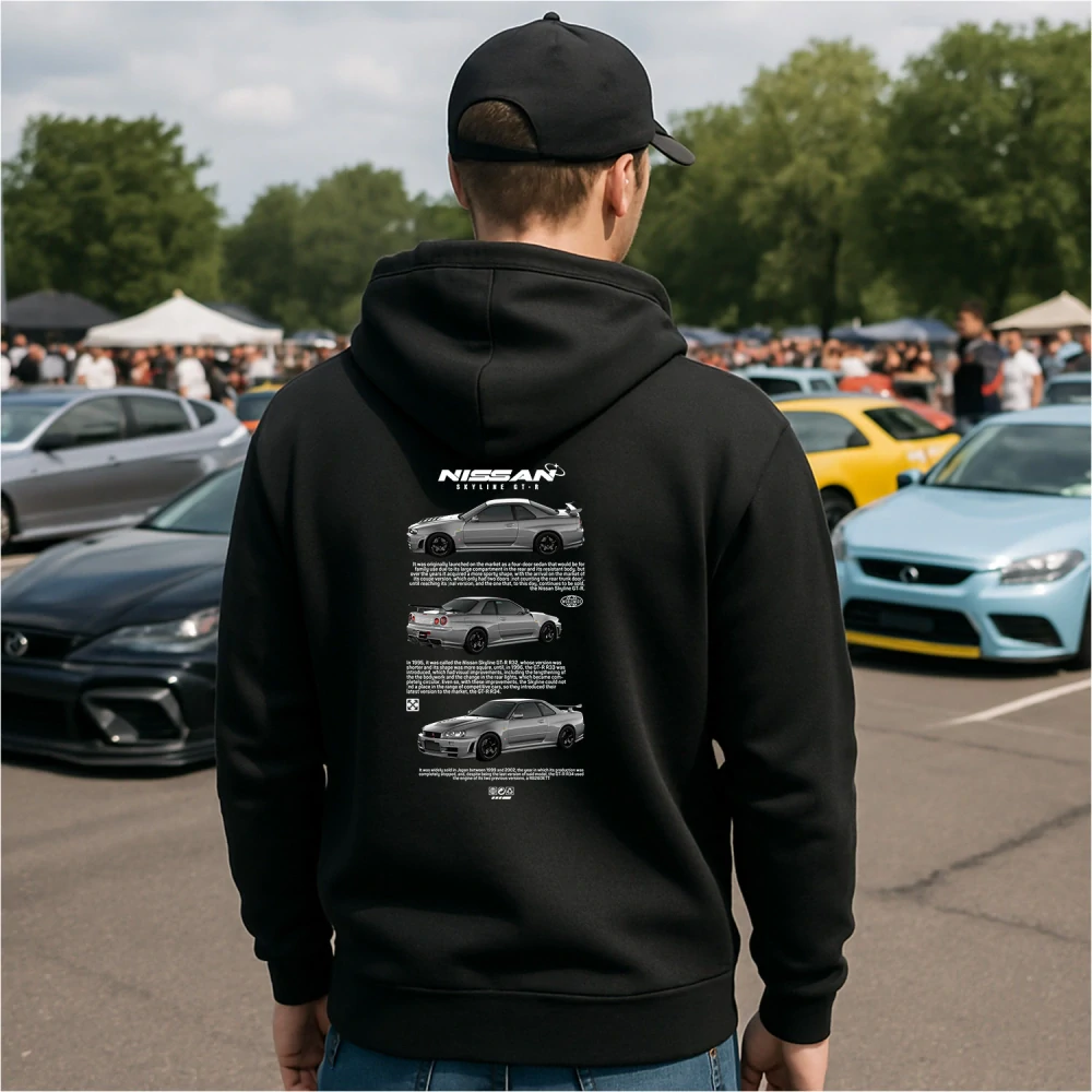 Mikina s potlačou Nissan skyline