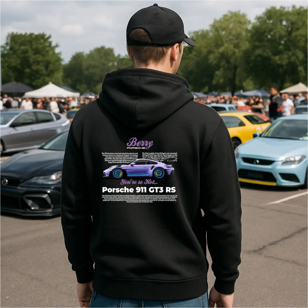 Mikina s potlačou PORSCHE BERRY PURPLE