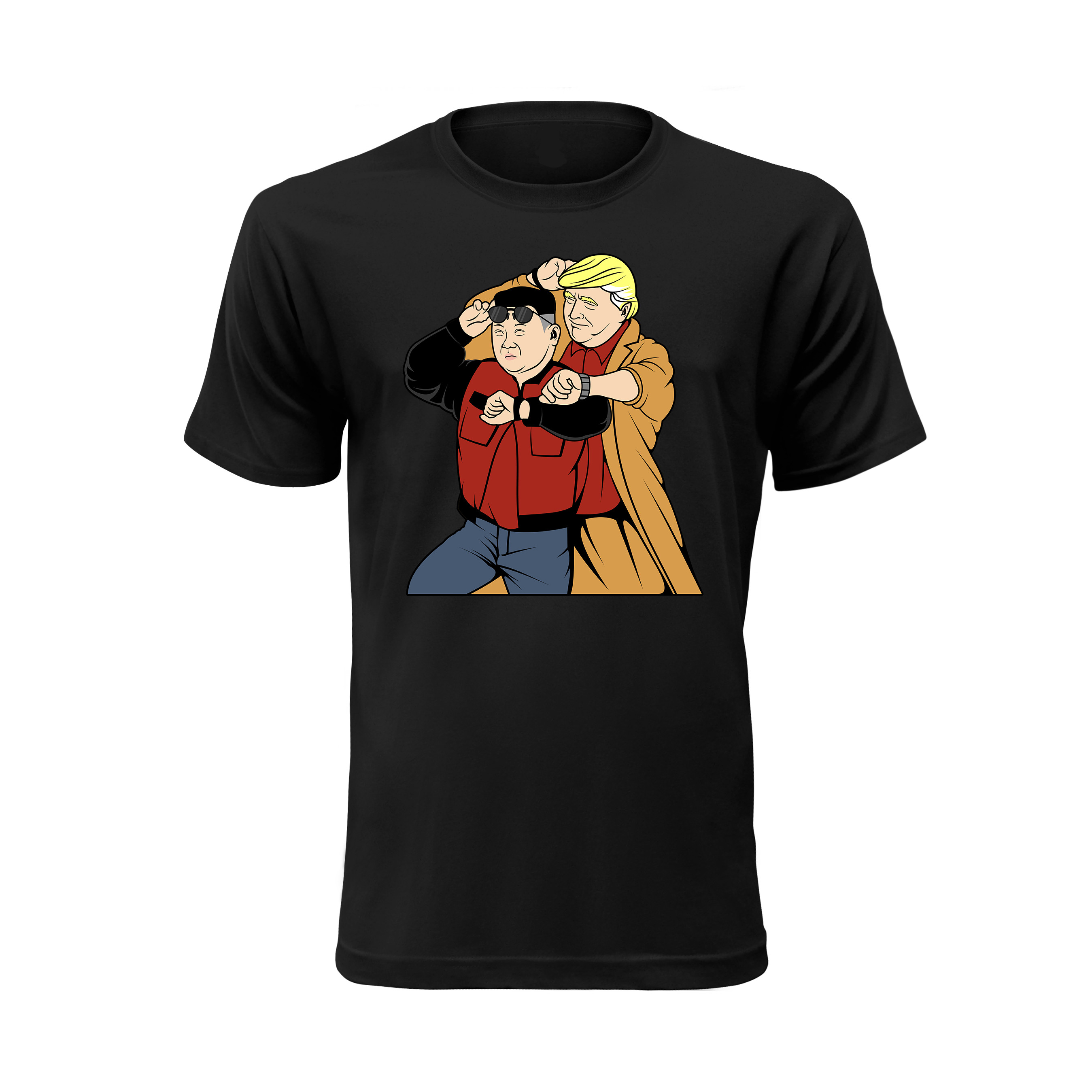 Vtipné tričko s potlačou "Kim & Donald" (Tričko s kvalitnou potlačou)