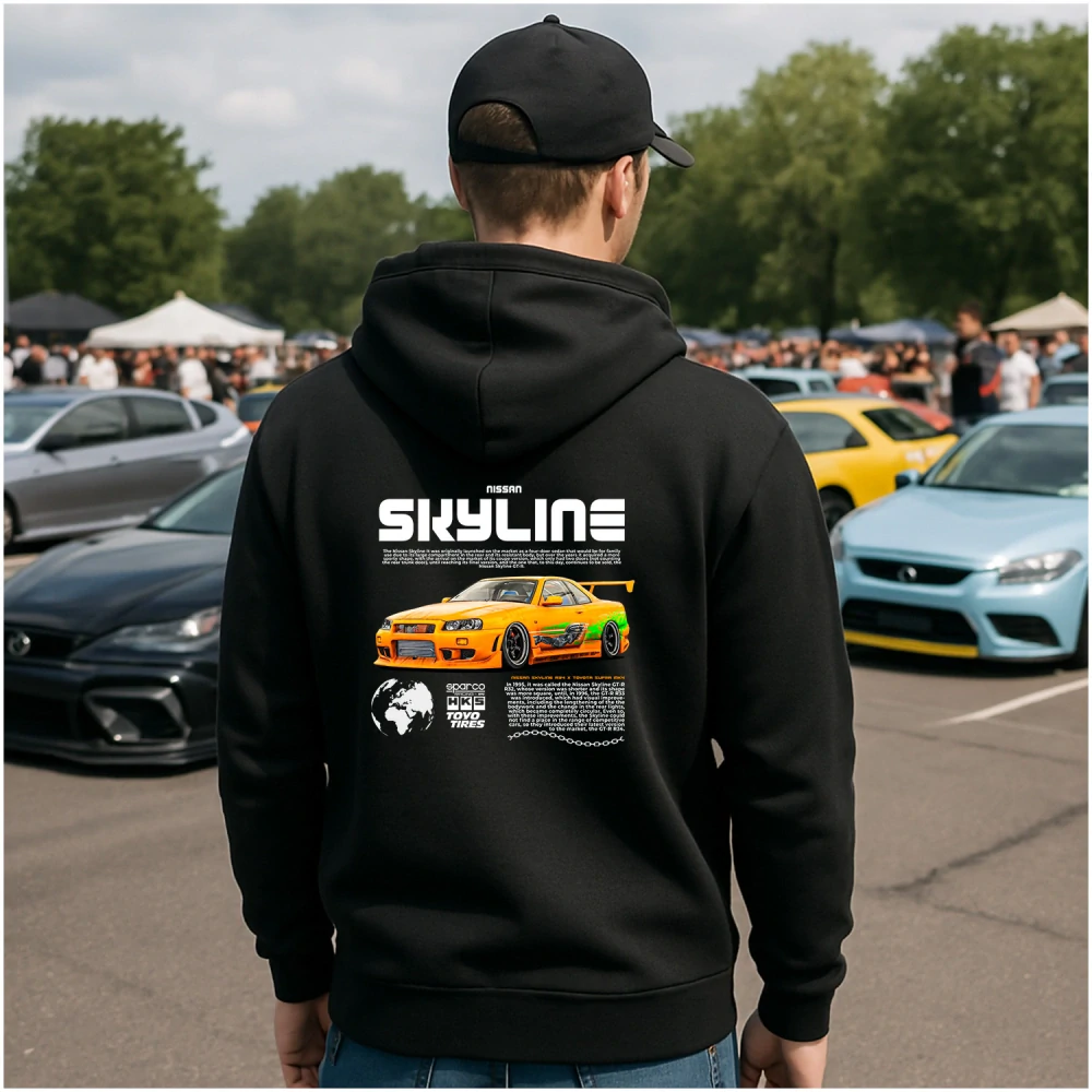Mikina s potlačou SKYLINE X SUPRA