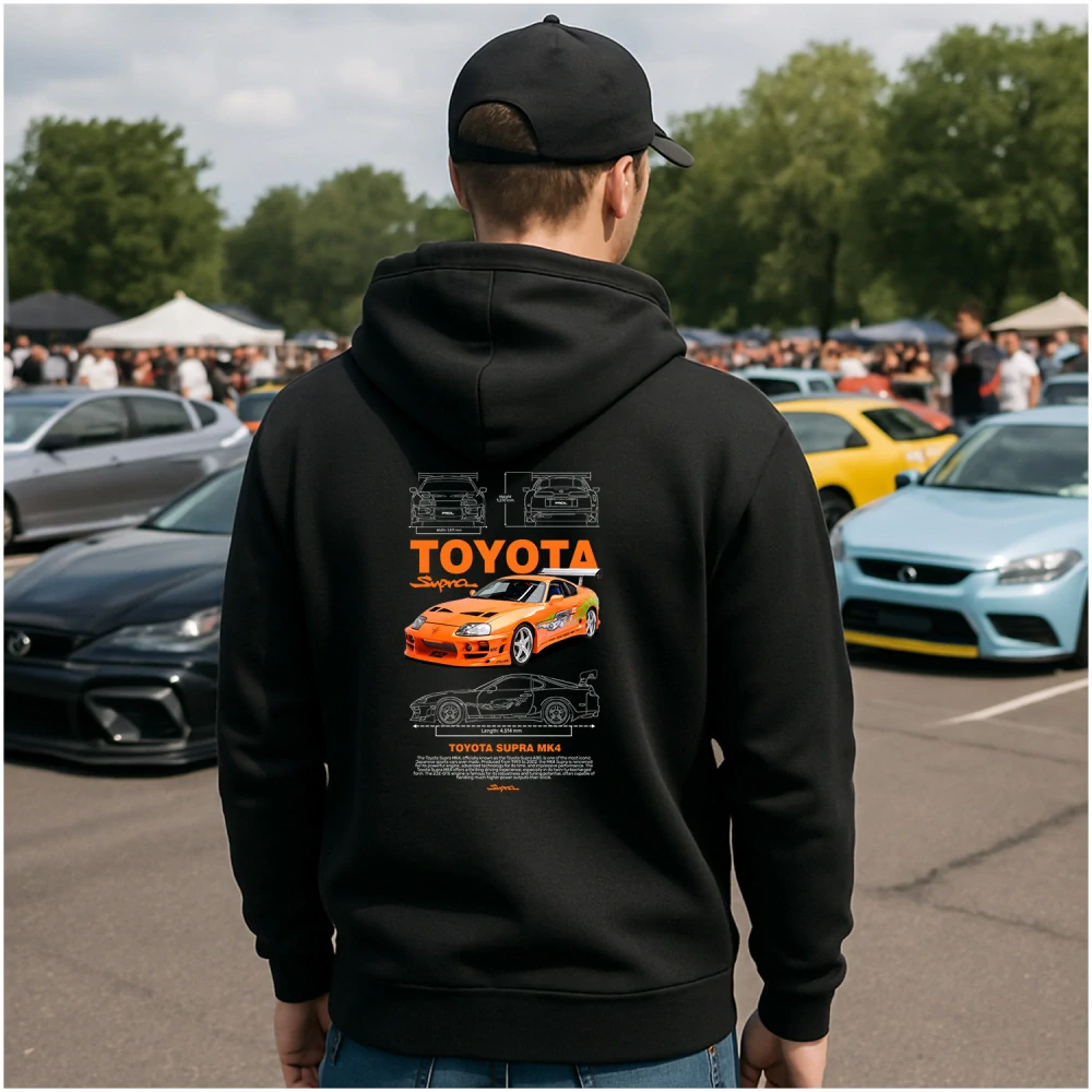 Mikina s potlačou Toyota supra mk4 fast and furious