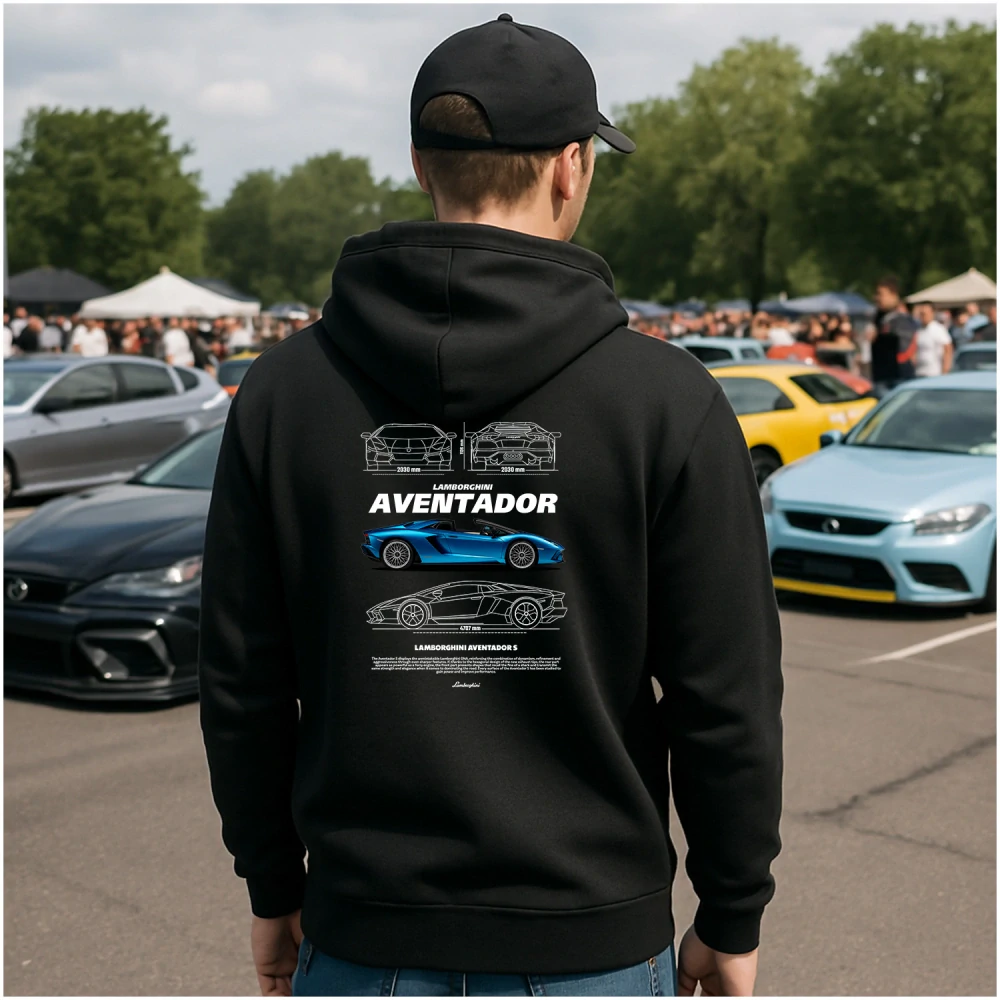 Mikina s potlačou LAMBORGHINI AVENTADOR S