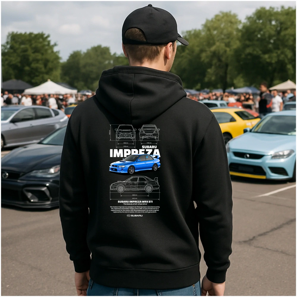 Mikina s potlačou SUBARU IMPREZA WRX ST