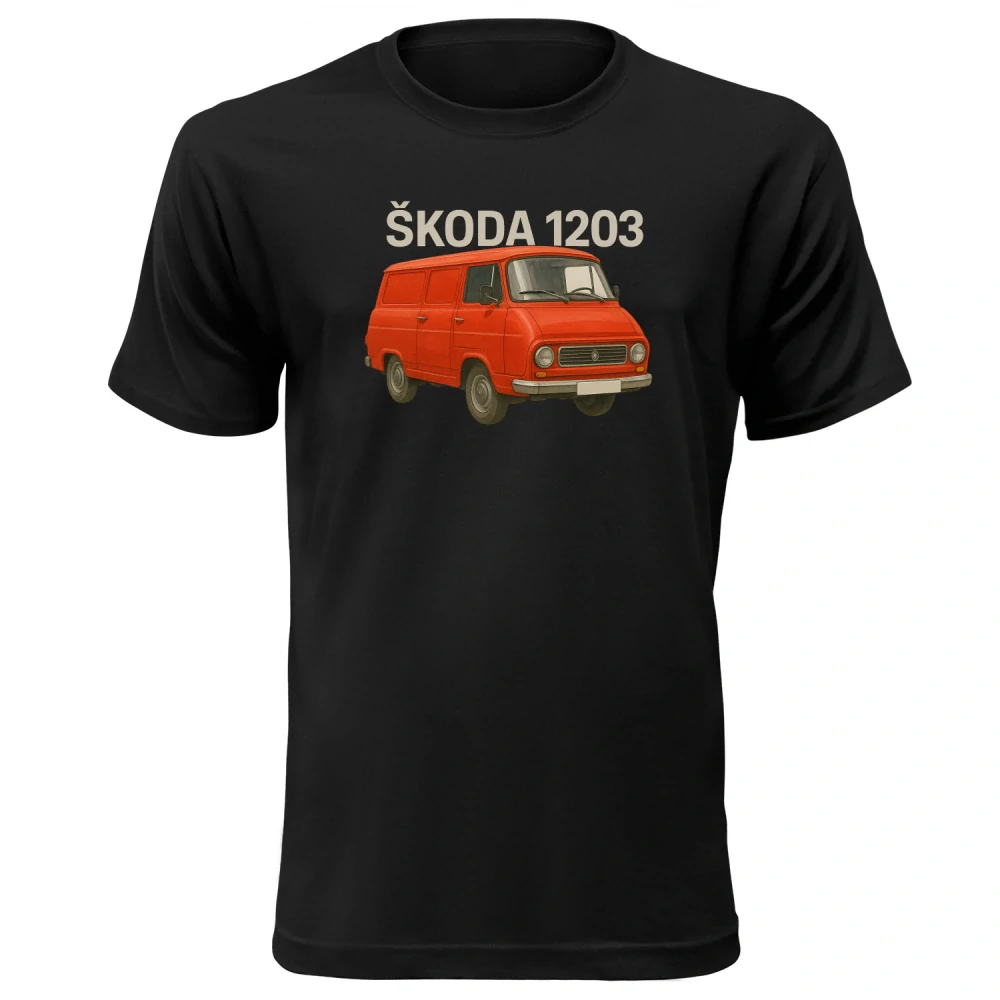 Vtipné tričko s potlačou Škoda 1203