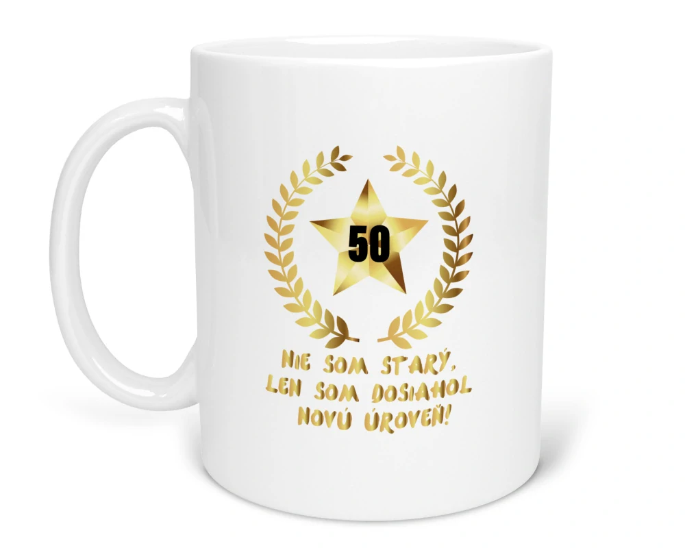 Hrnček s potlačou Nie som starý s vekom na želanie