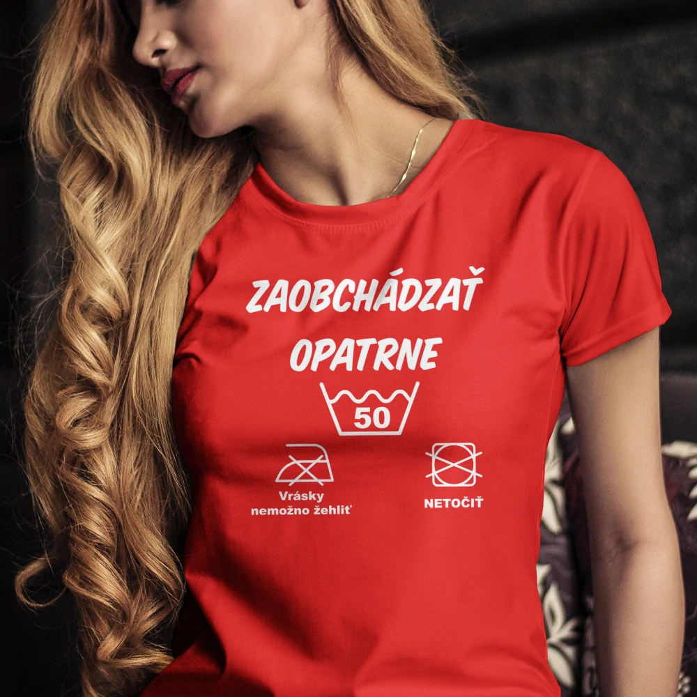 Vtipné tričko s potlačou "Zaobchádzať opatrne s vekom na želanie"