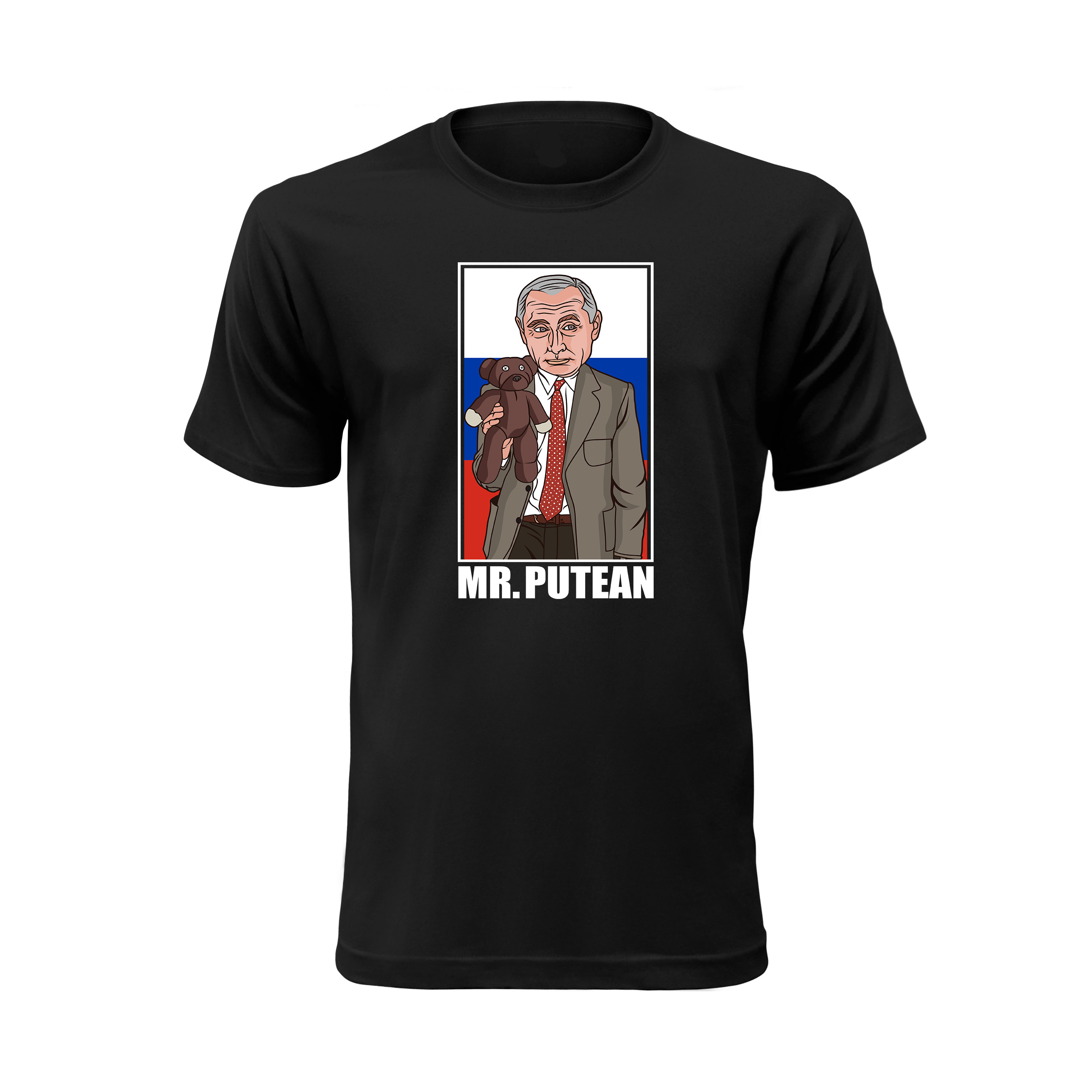 Vtipné tričko s potlačou "Mr. Putean" (Tričko s kvalitnou potlačou)