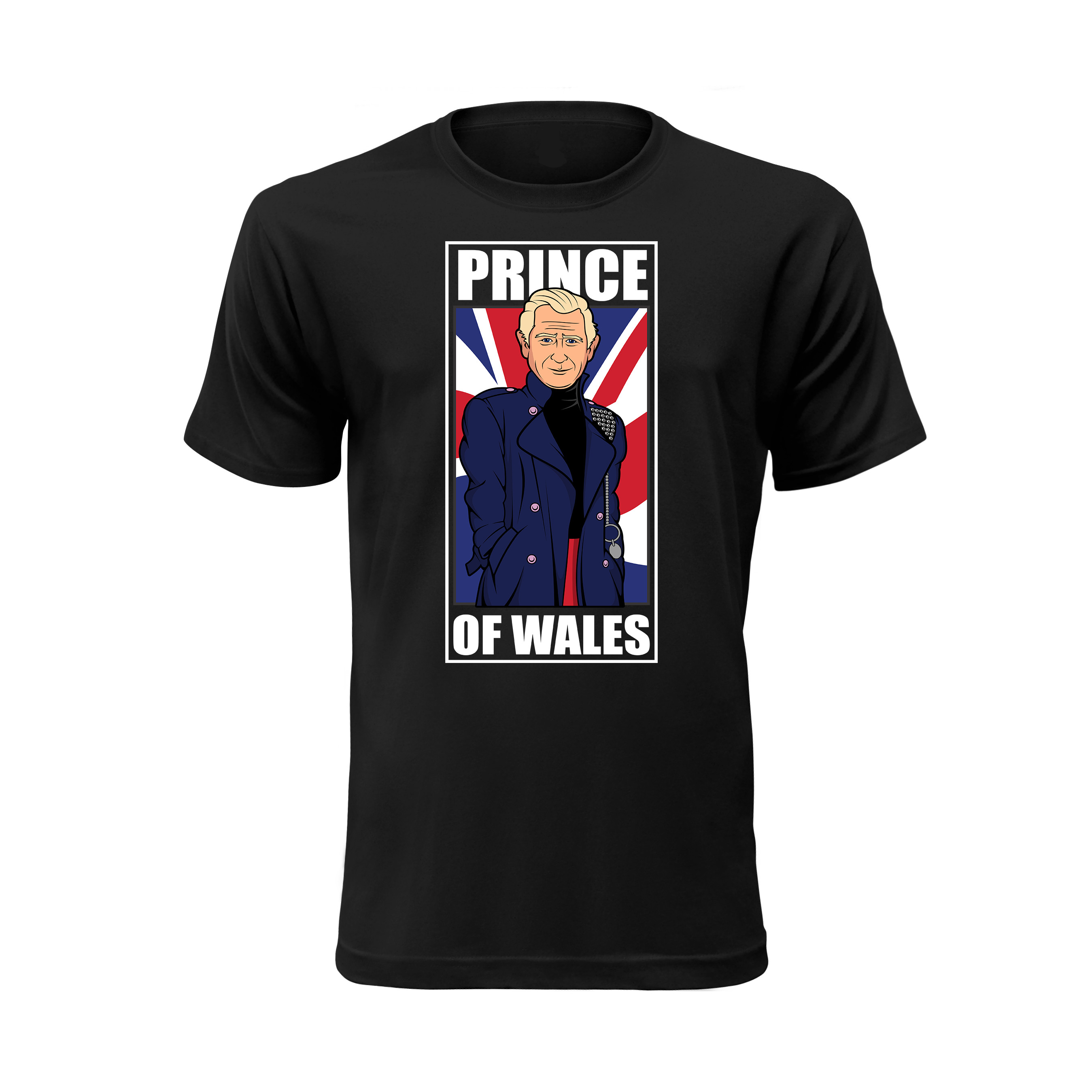 Vtipné tričko s potlačou "Prince of Wales" (Tričko s kvalitnou potlačou)