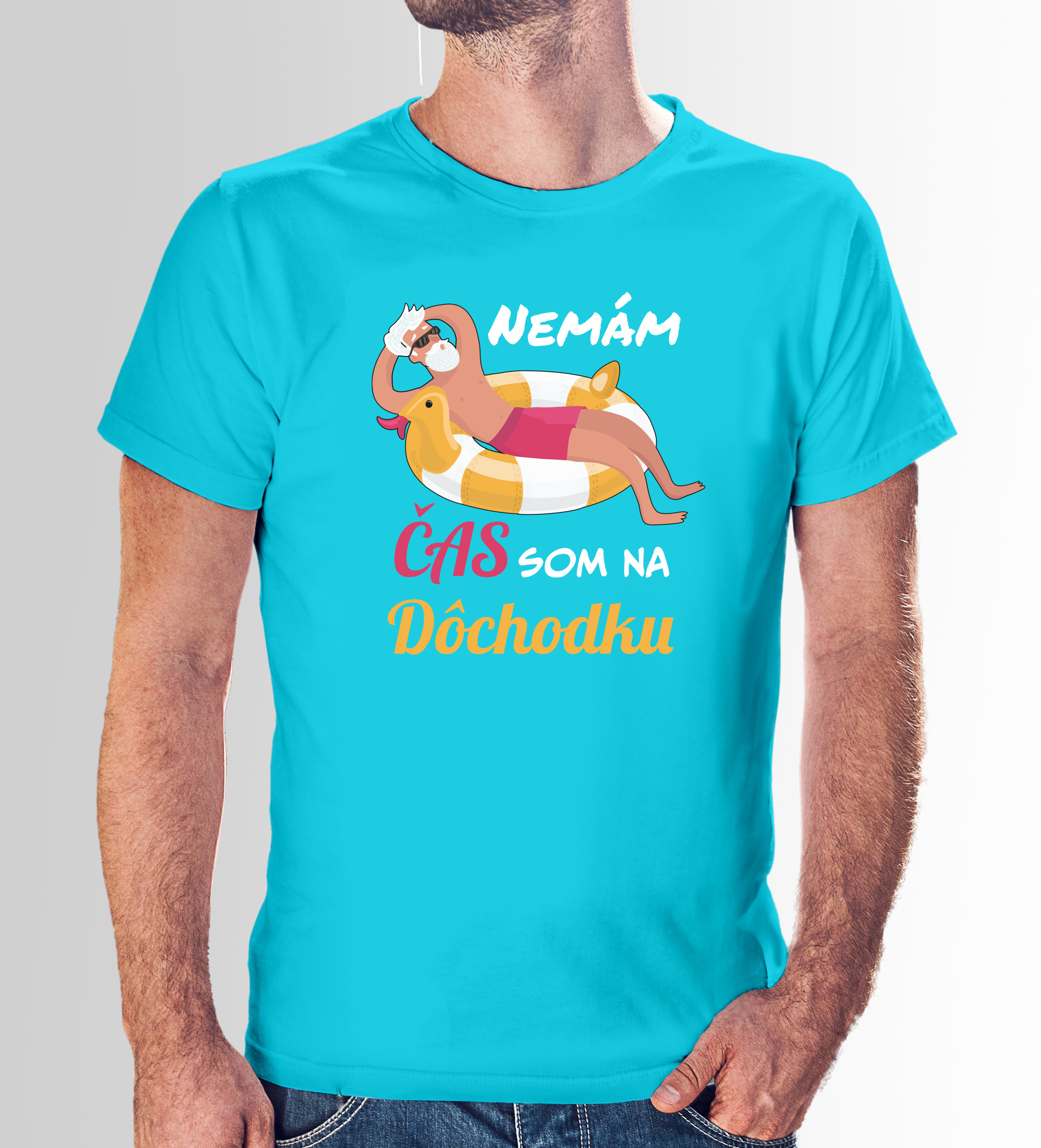 VÝPREDAJ Tričko s potlačou "Nemám čas som na dôchodku"