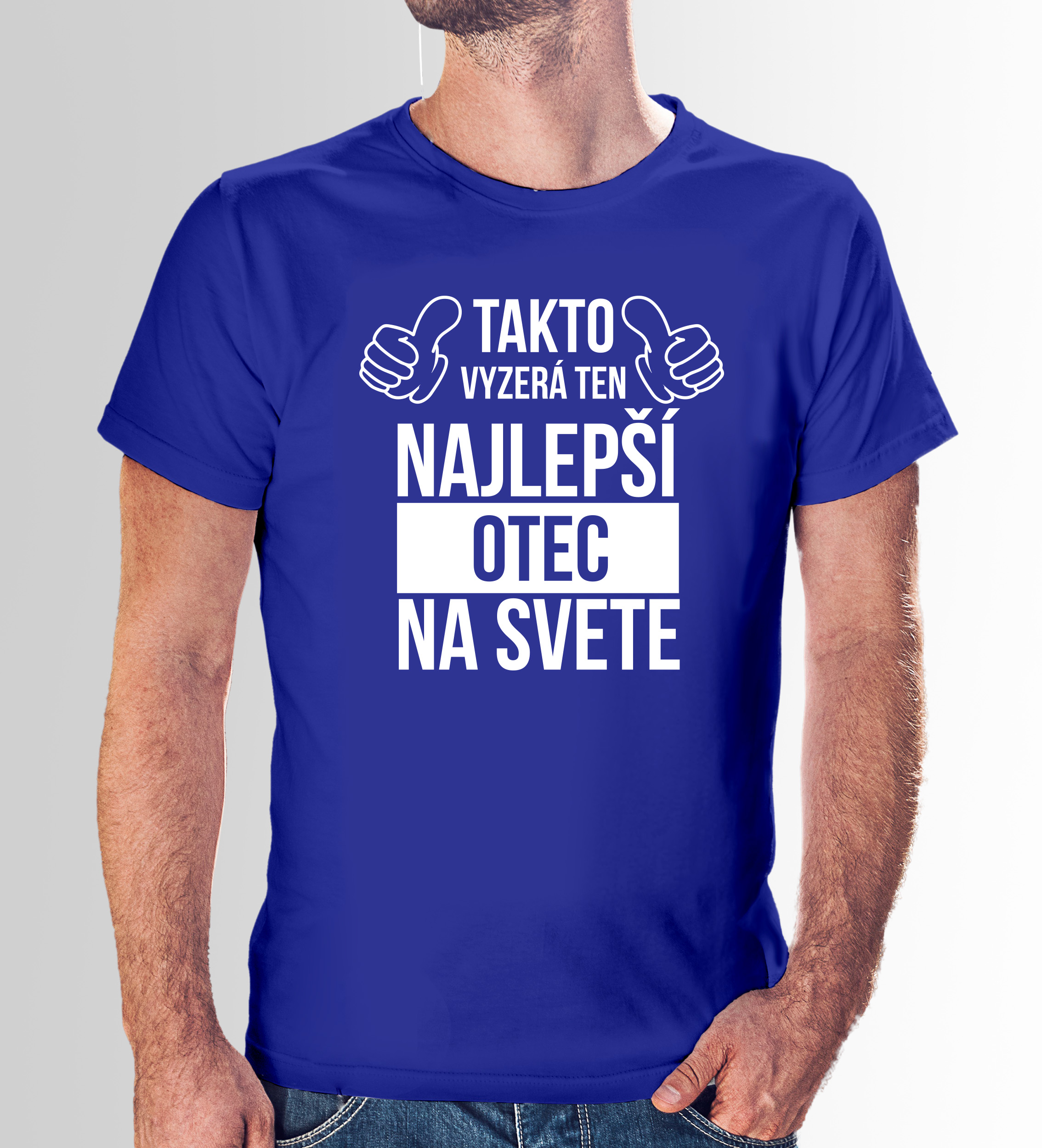 VÝPREDAJ Tričko s potlačou "Takto vyzerá ten najlepší otec na svete"