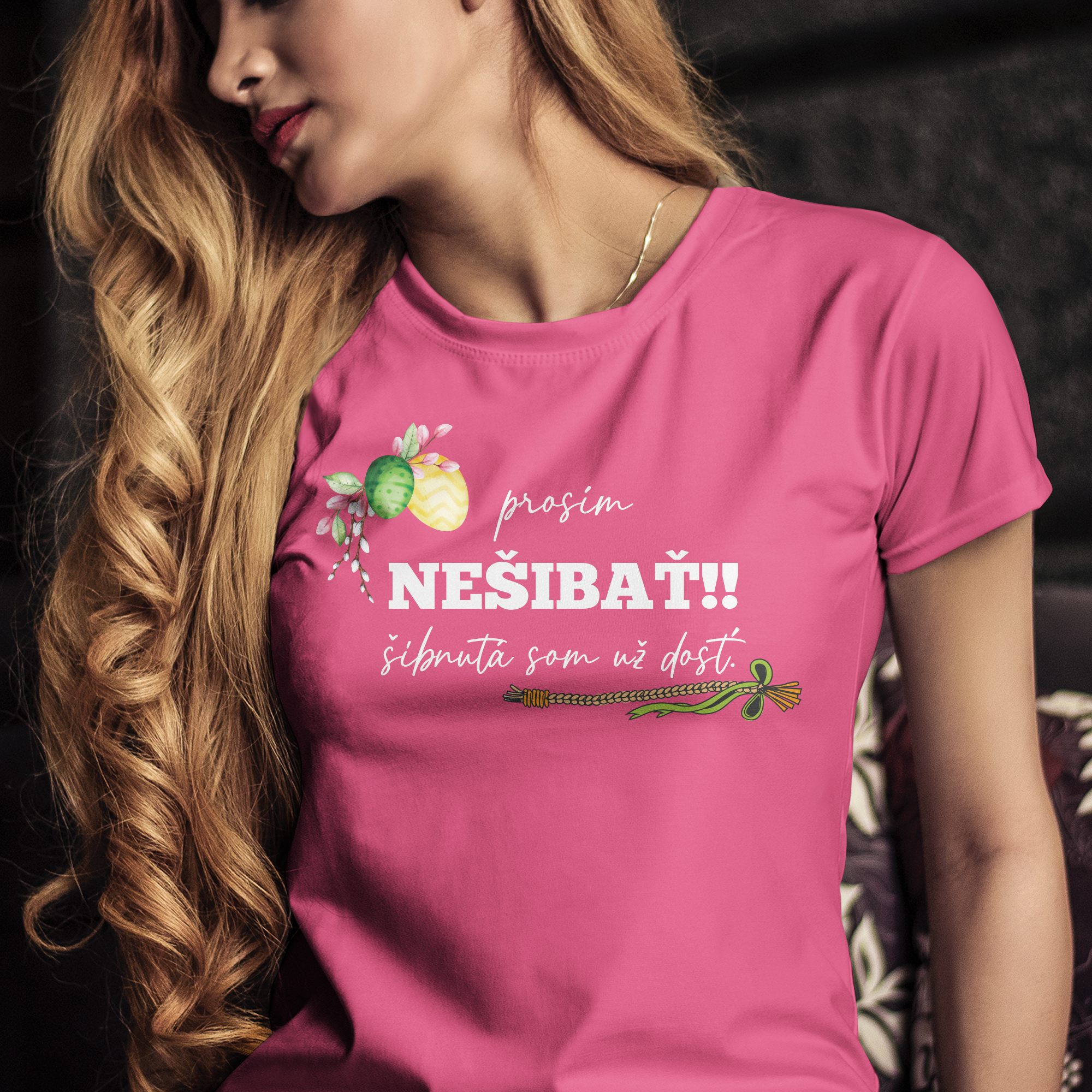 Vtipné tričko s potlačou "Prosím nešibať!!"