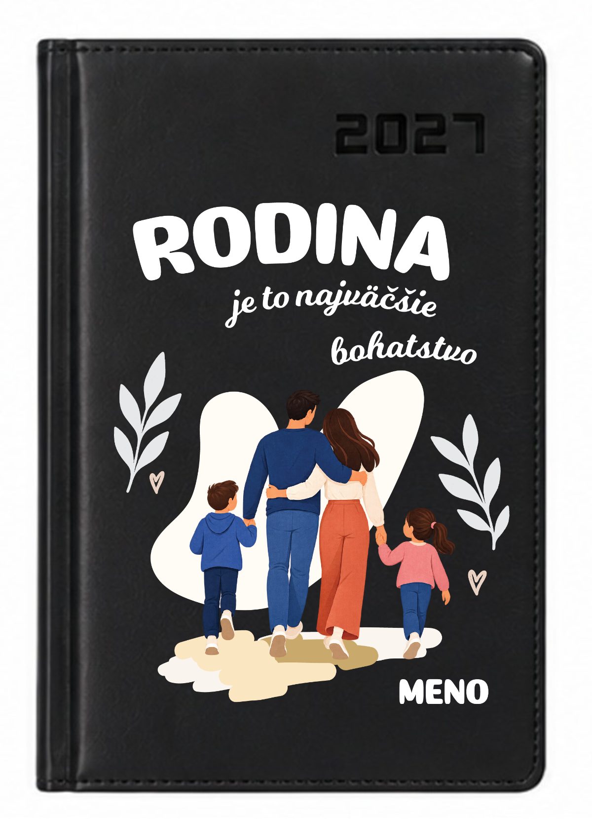 Personalizovaný diár s menom 2027 - Rodina je to najväčšie bohatstvo