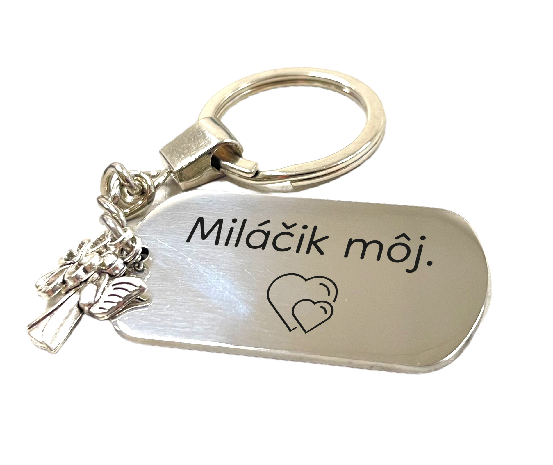 Kľúčenka z nerezovej ocele "Miláčik môj"