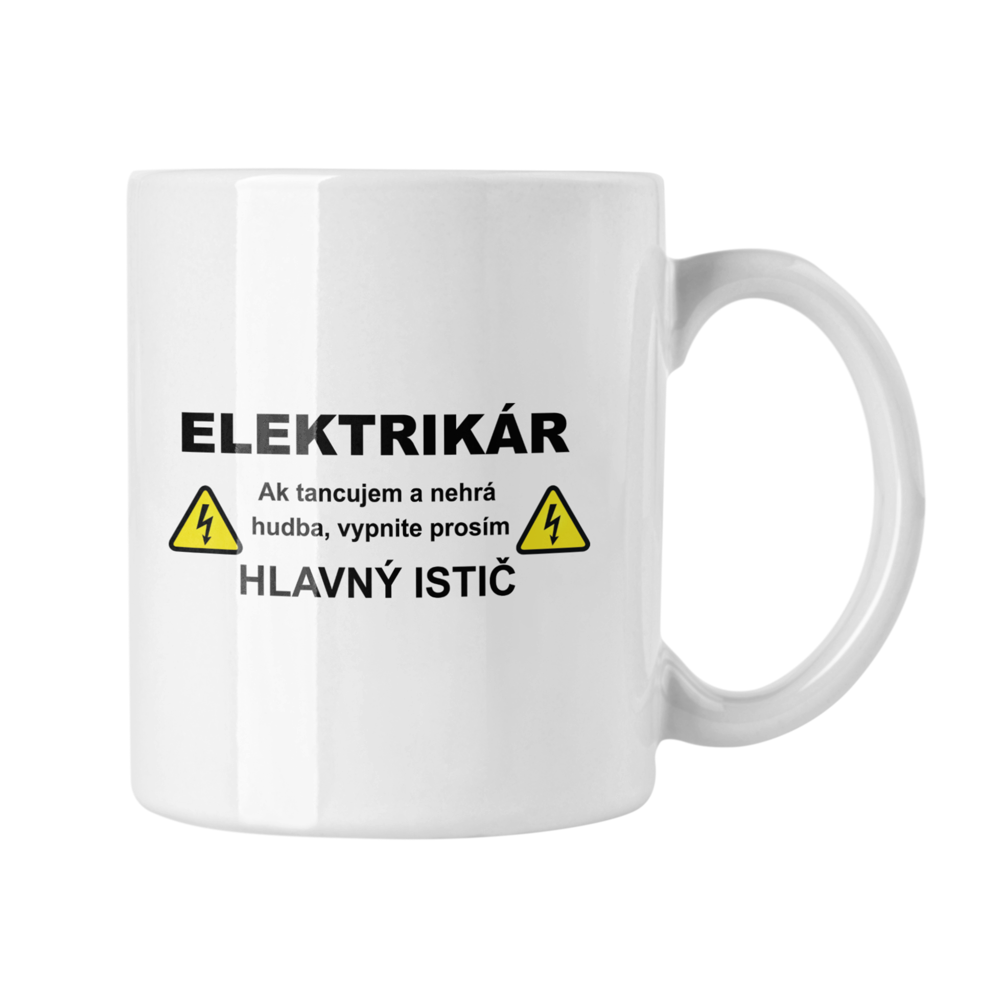 Hrnček s potlačou Elektrikár