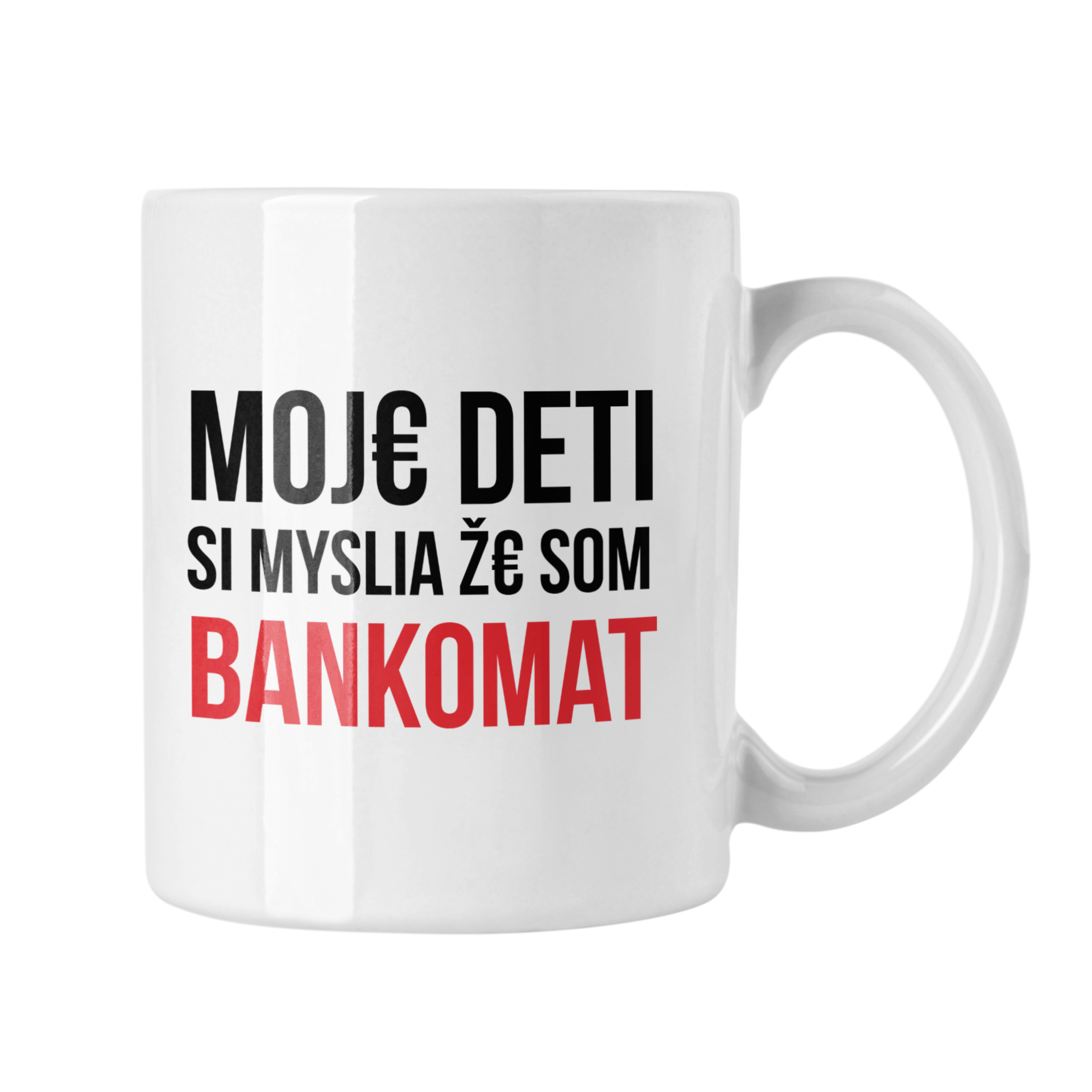 Hrnček s potlačou Bankomat