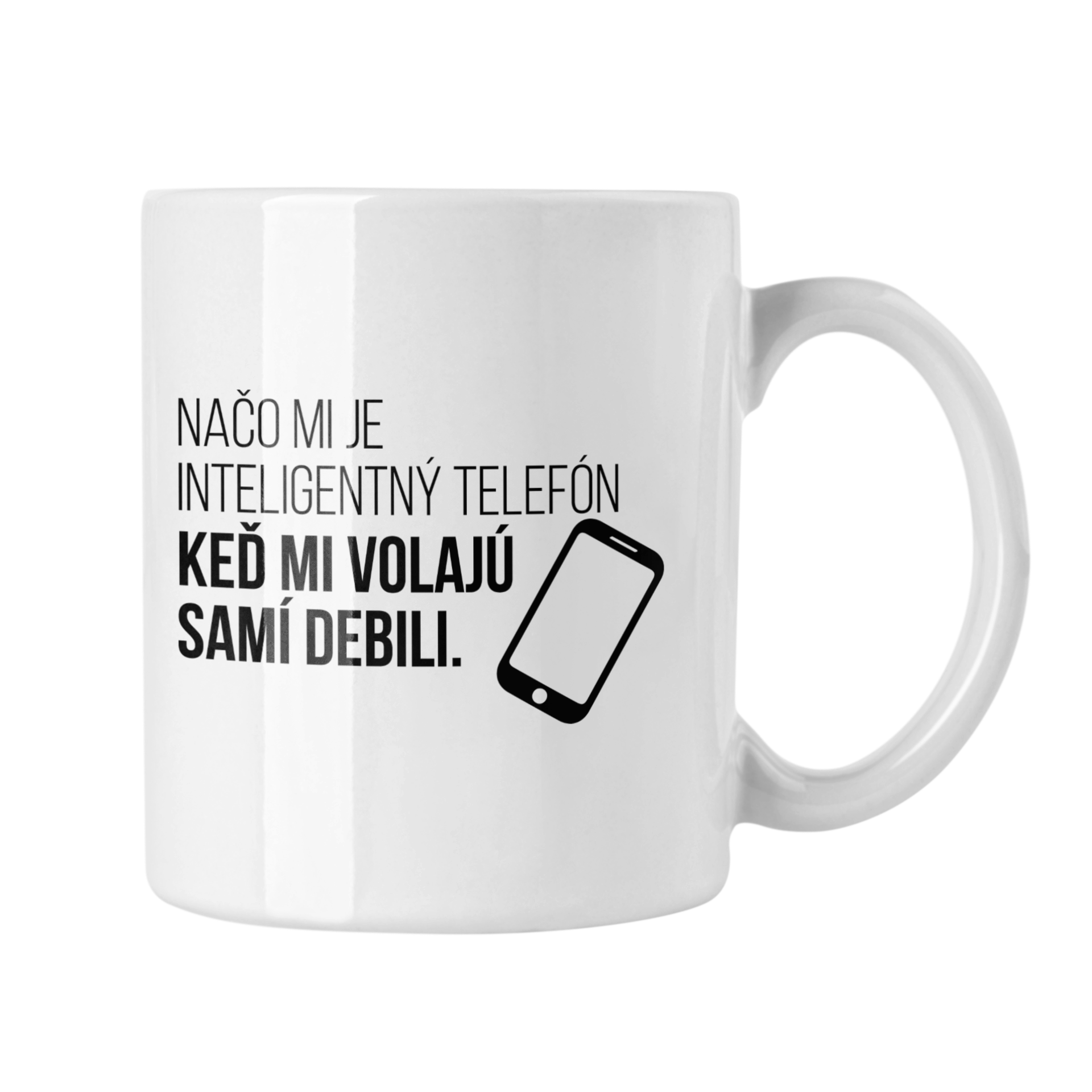 Hrnček s potlačou Inteligentný telefón