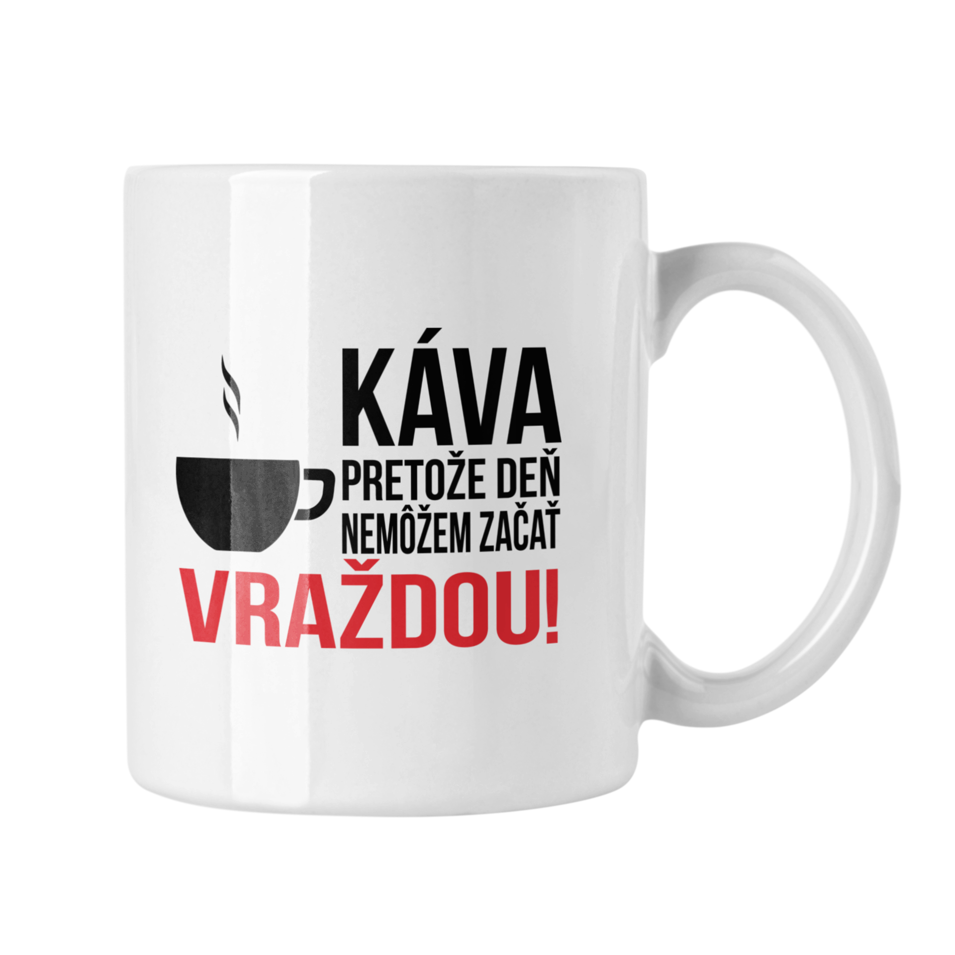 Hrnček s potlačou Káva, vražda