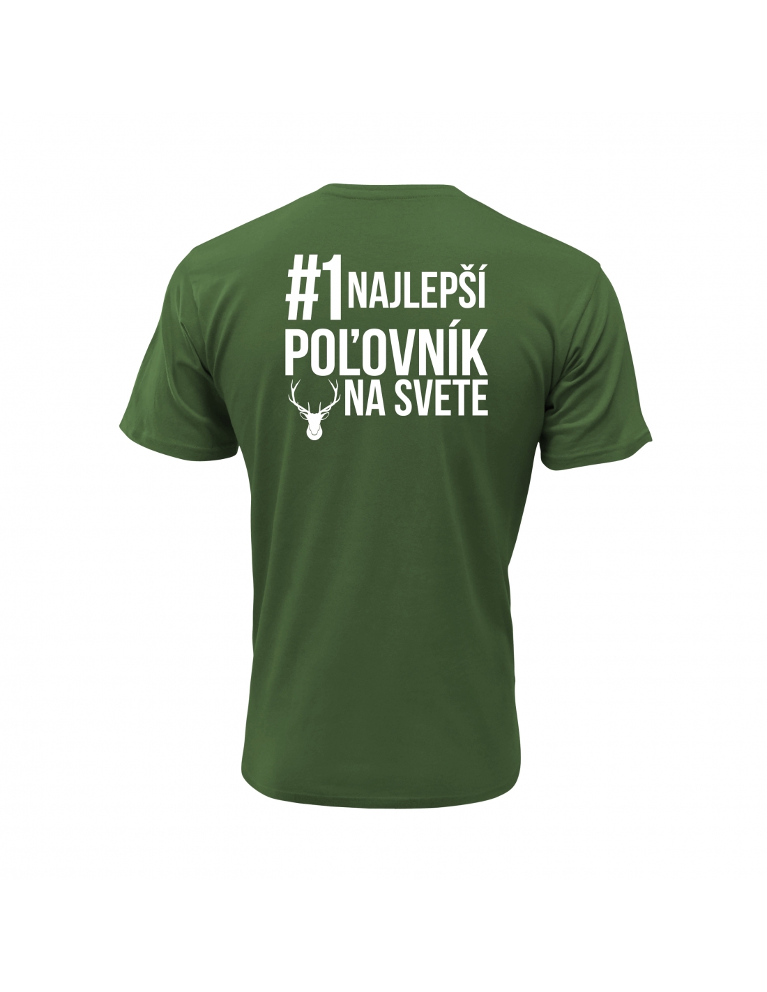 Vtipné tričko s potlačou "Najlepší poľovník na svete" (Tričko s kvalitnou potlačou)