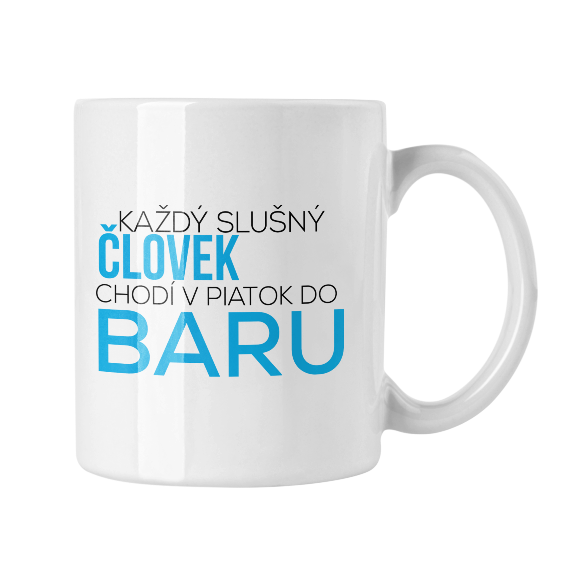 Hrnček s potlačou V piatok do baru