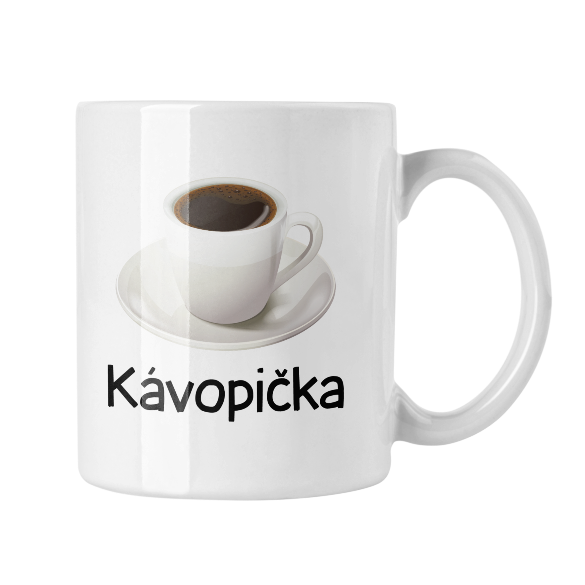 Hrnček s potlačou Kávopička