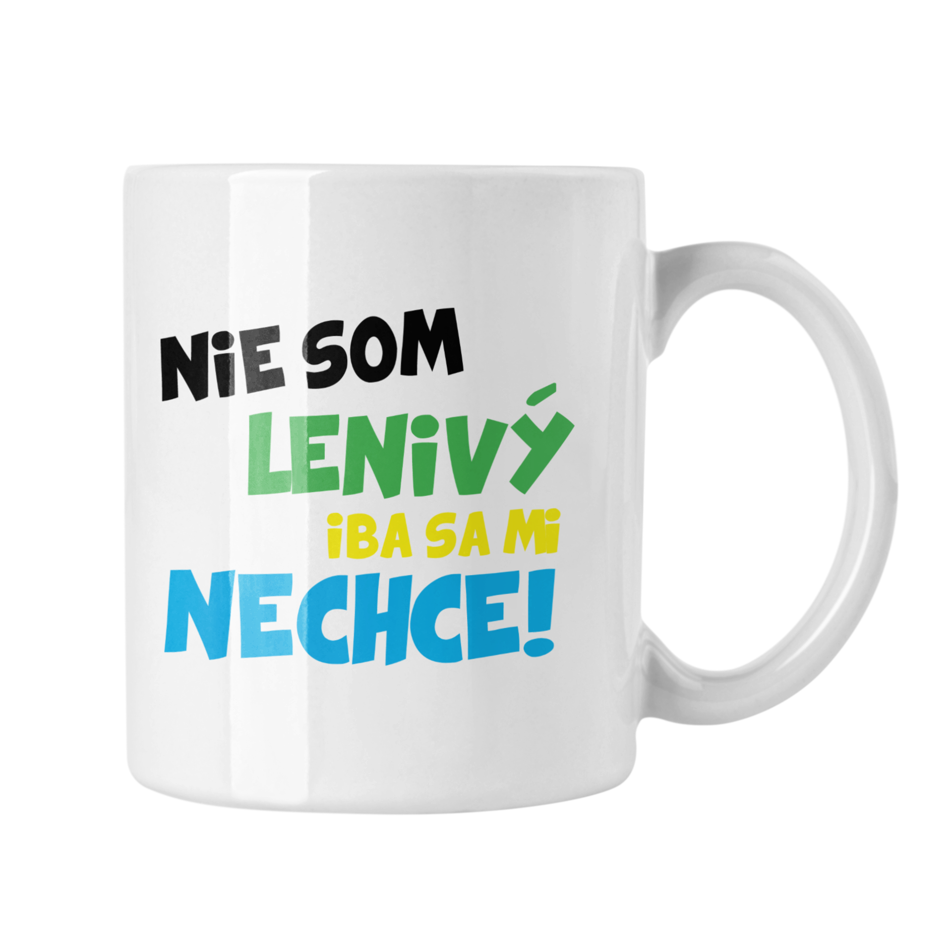 Hrnček s potlačou Nie som lenivý iba sa mi nechce