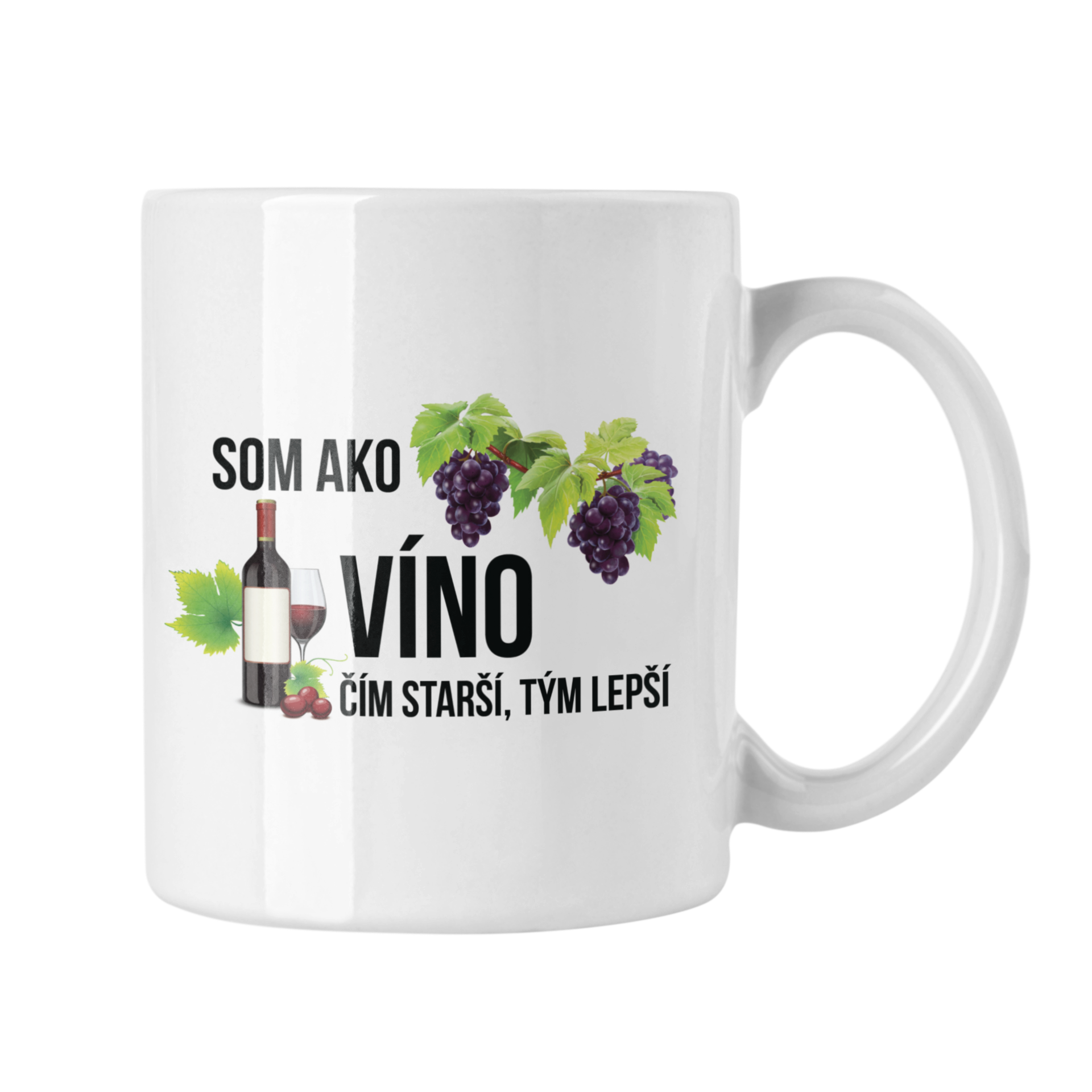 Hrnček s potlačou Som ako Víno