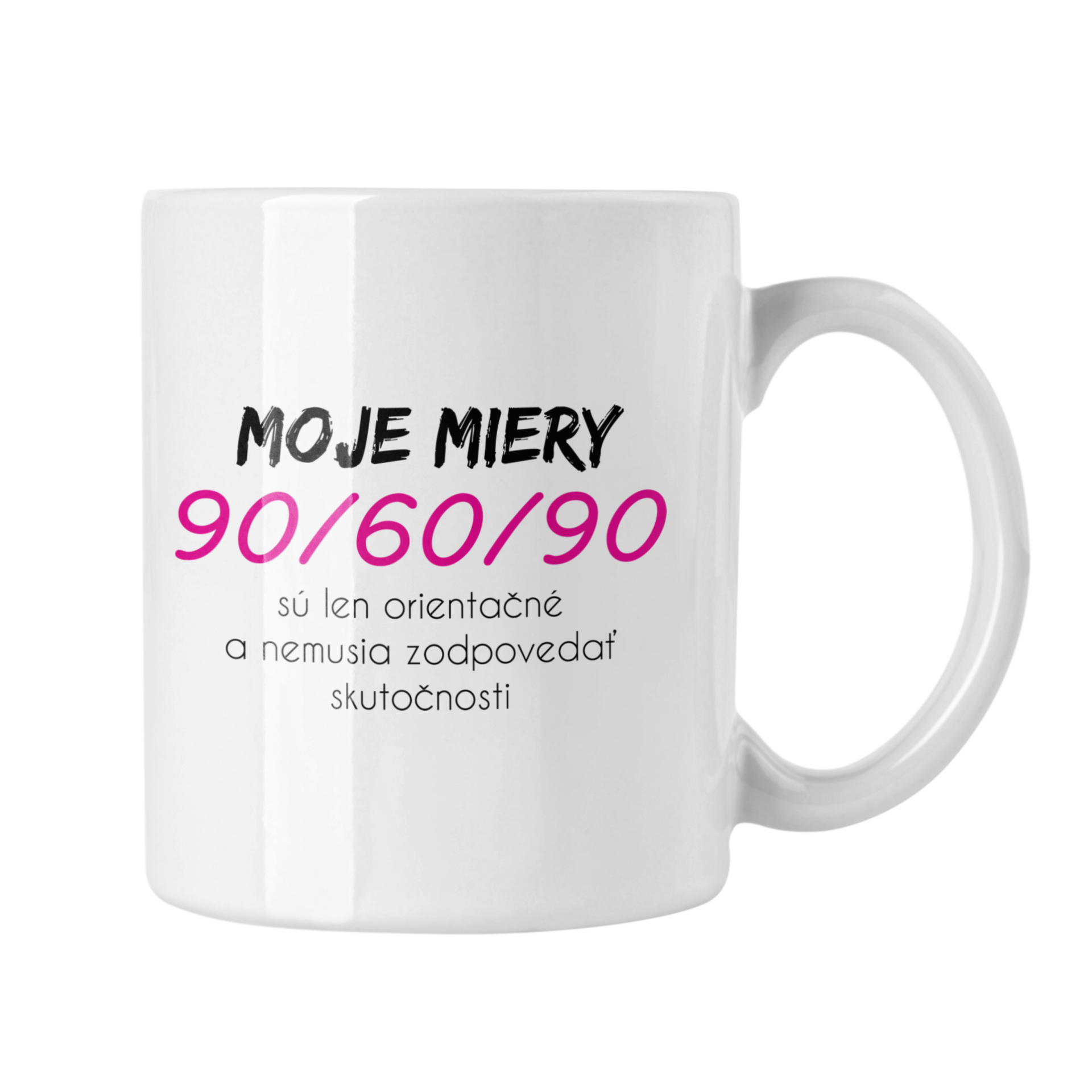 Hrnček s potlačou Moje miery